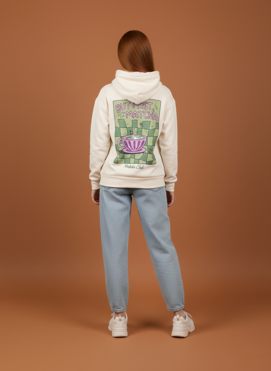 White Matcha Hoodie