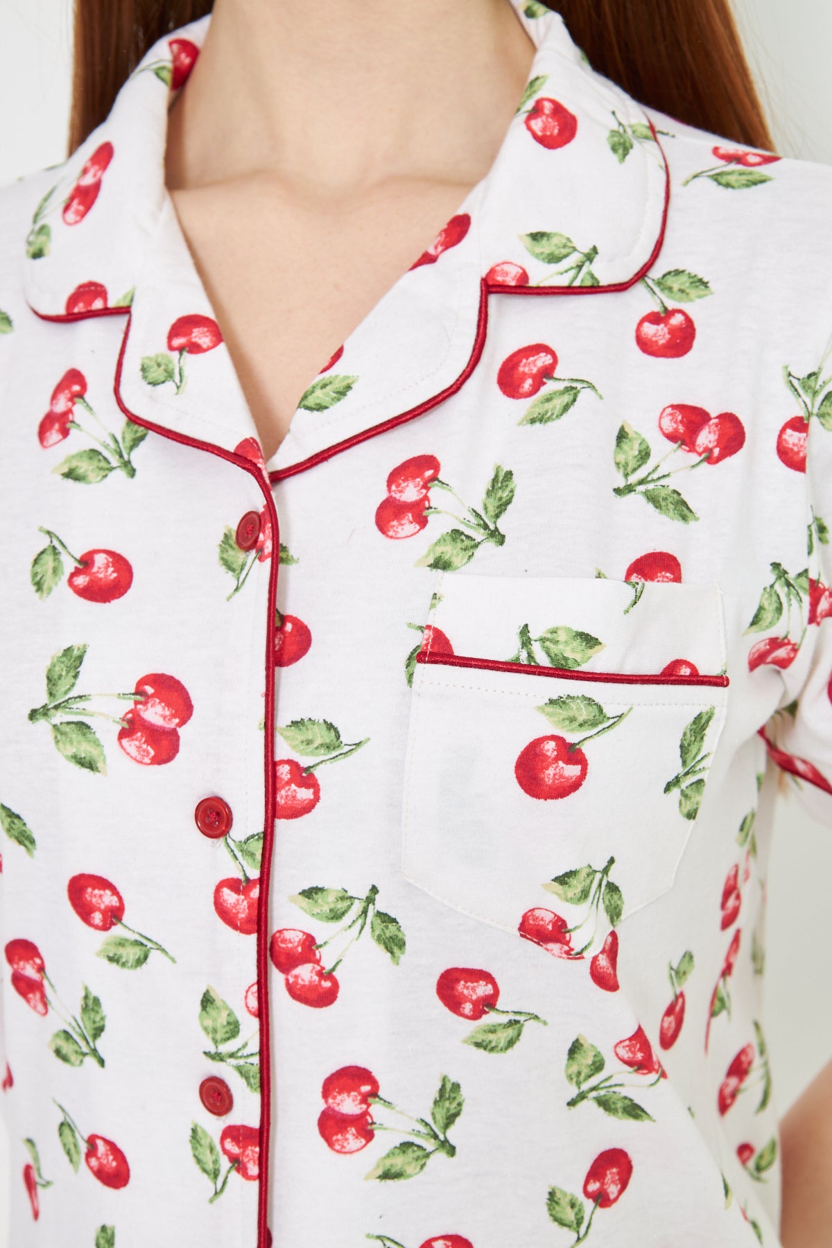 Nightwear - Front Open - Cherry Bliss