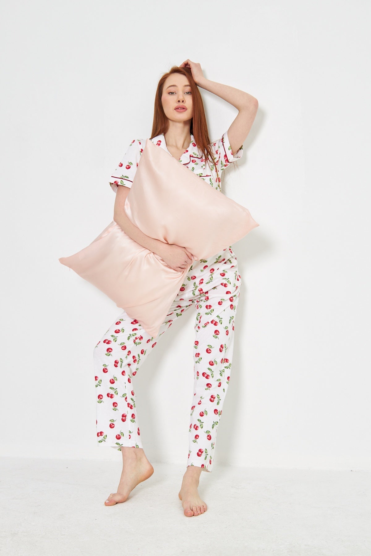 Nightwear - Front Open - Cherry Bliss