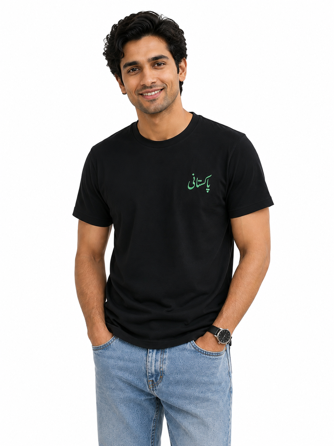 Black Pakistani Tshirt