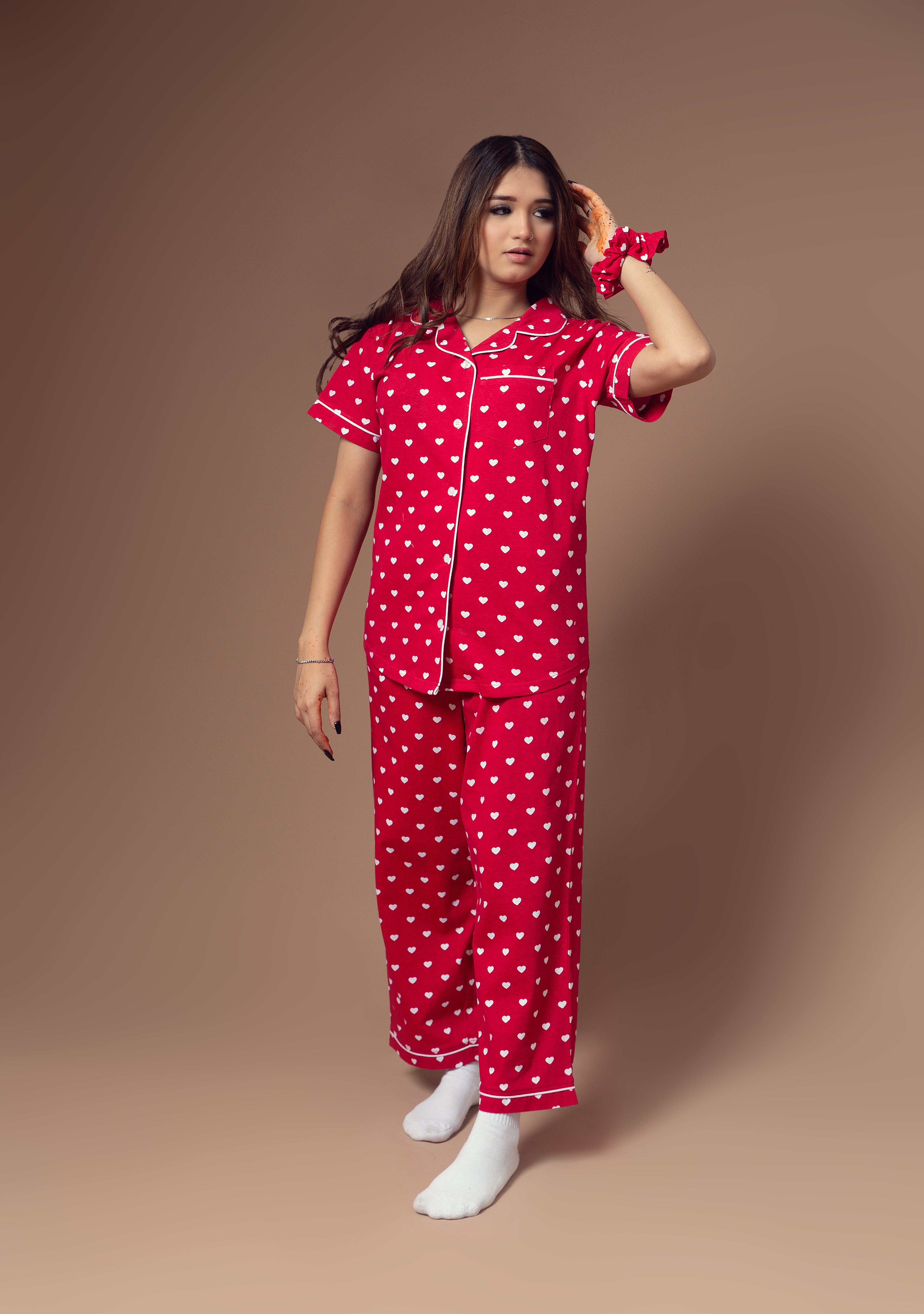 Nightwear - Front Open - Red