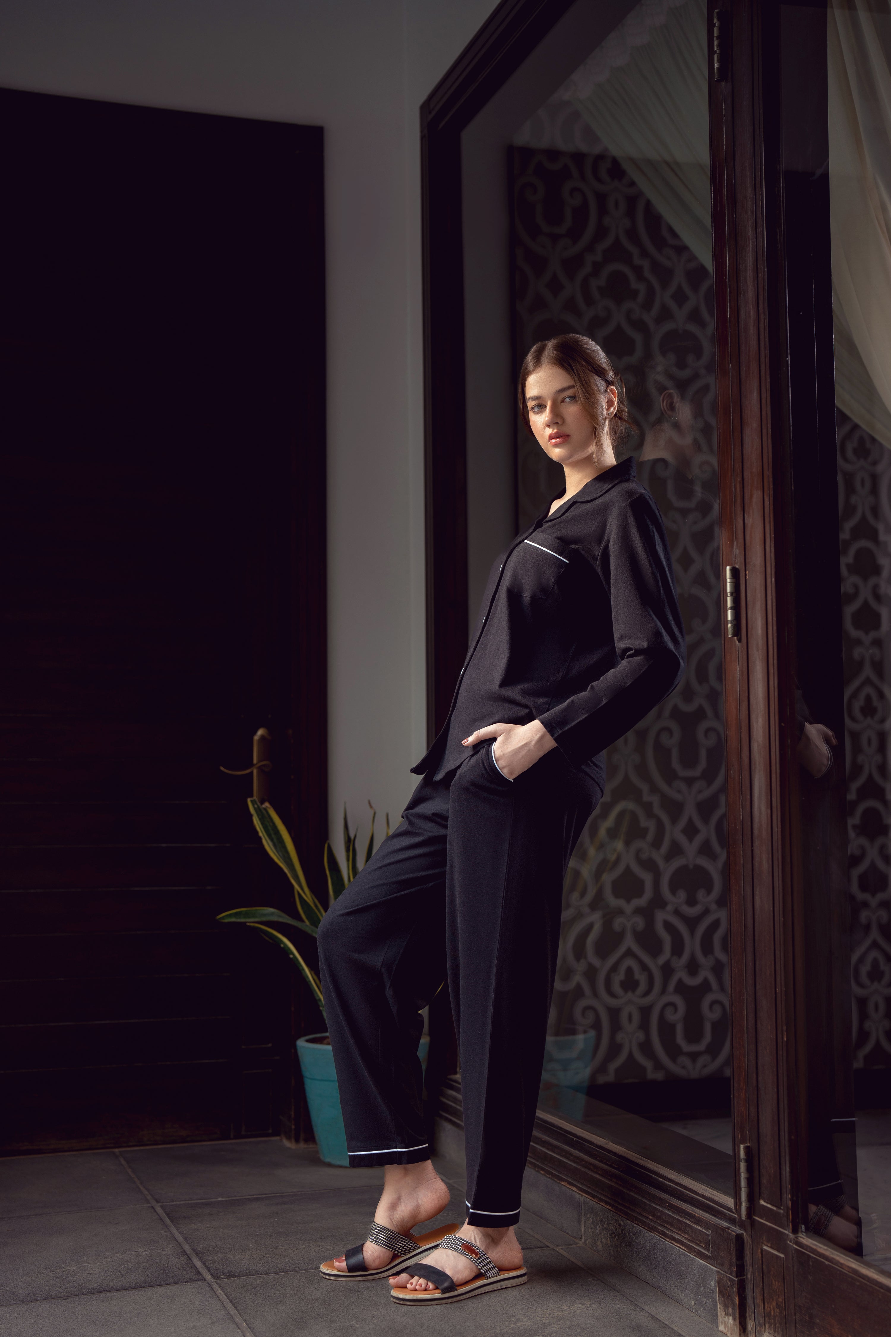 Women's Nightwear - Black Design