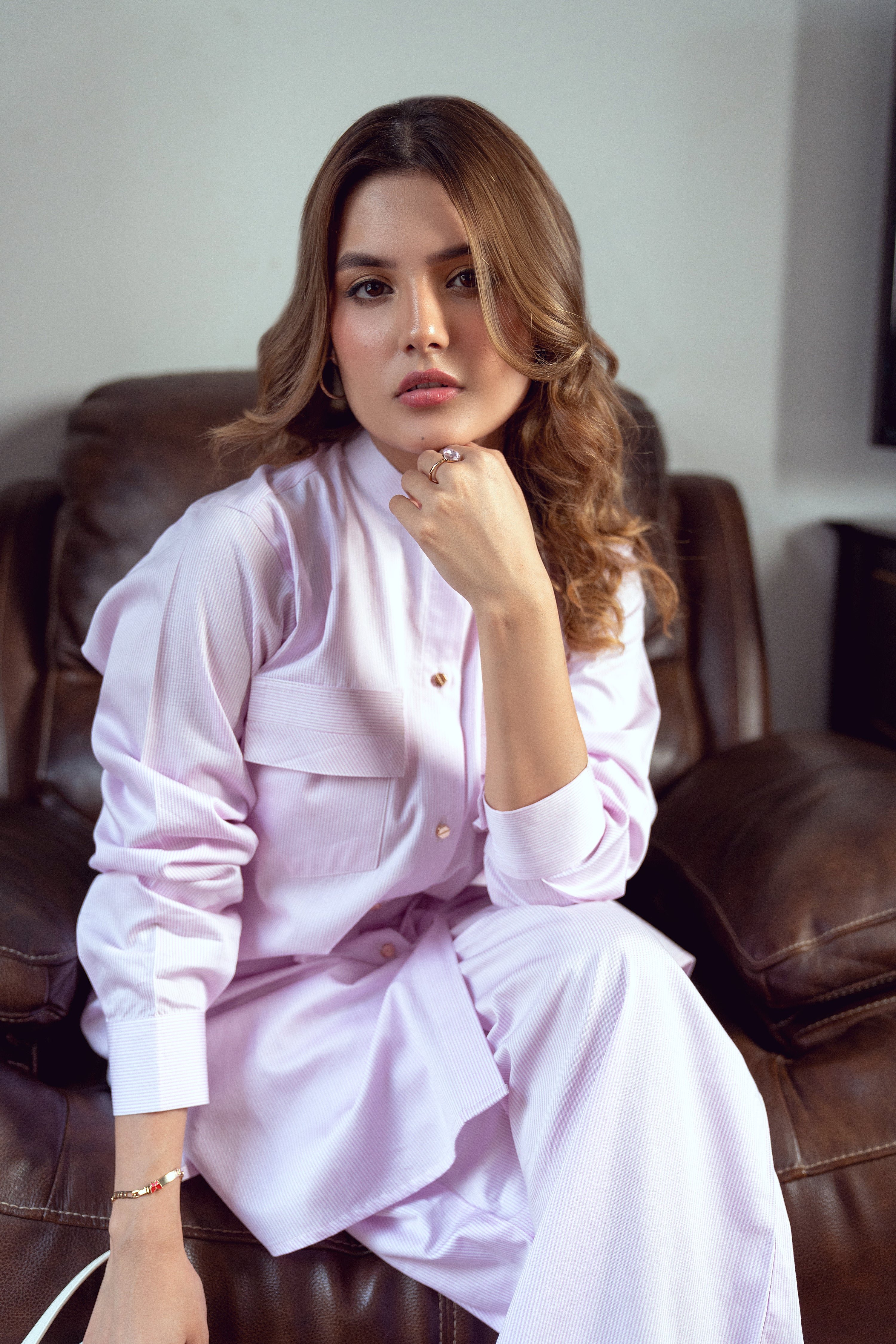 Striped Co-Ord Set - Purple