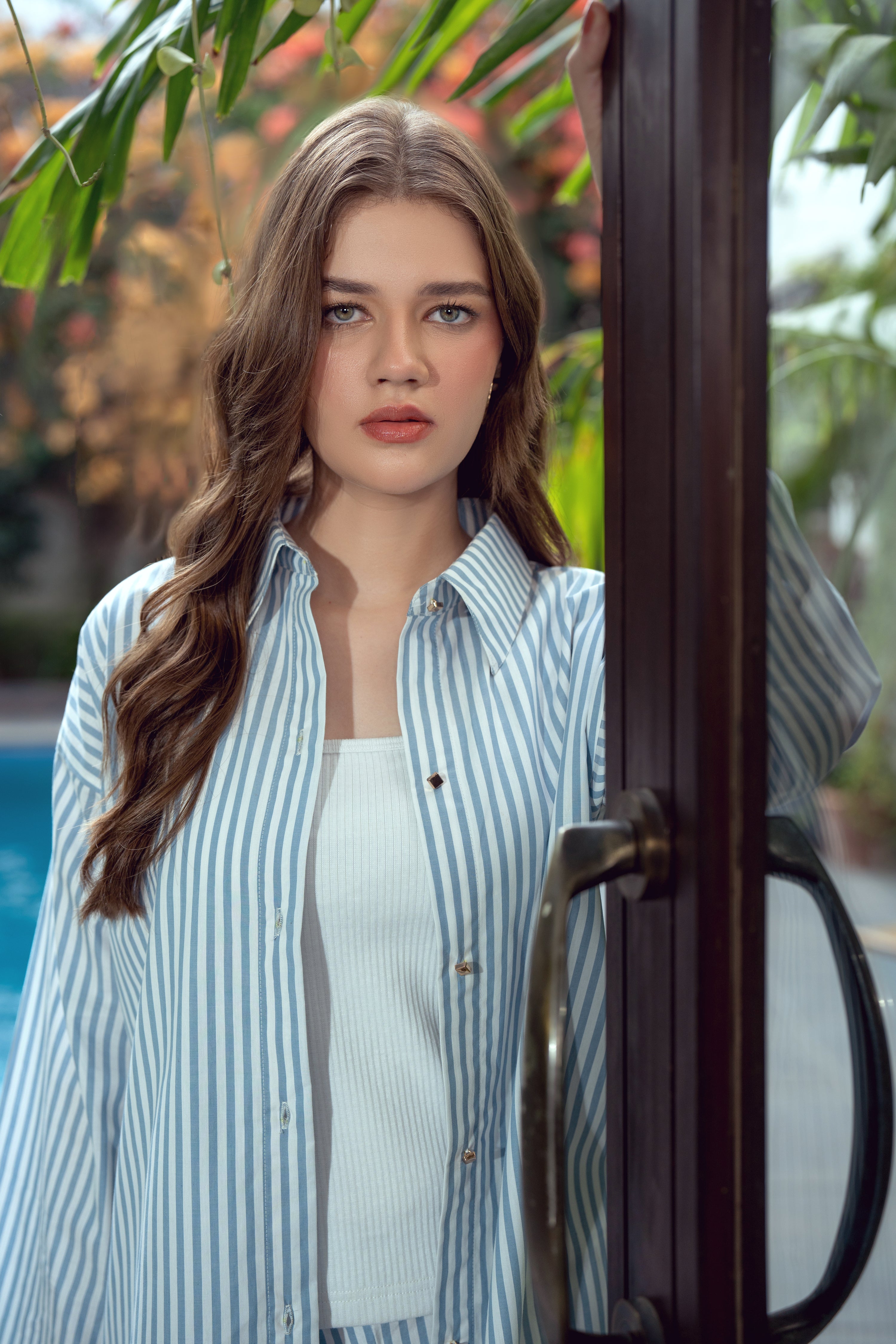 Striped Co-ord Set - Blue