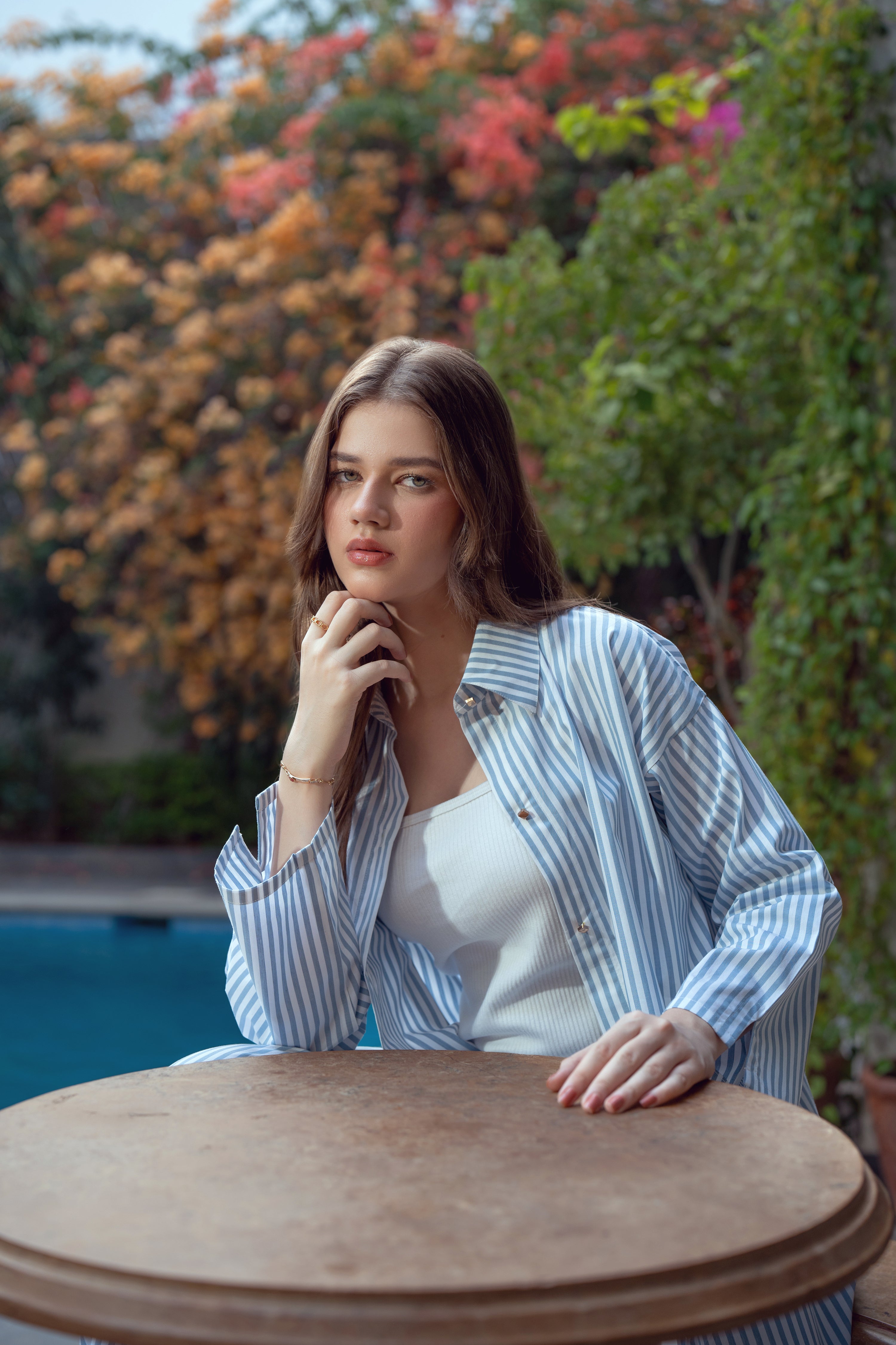 Striped Co-ord Set - Blue