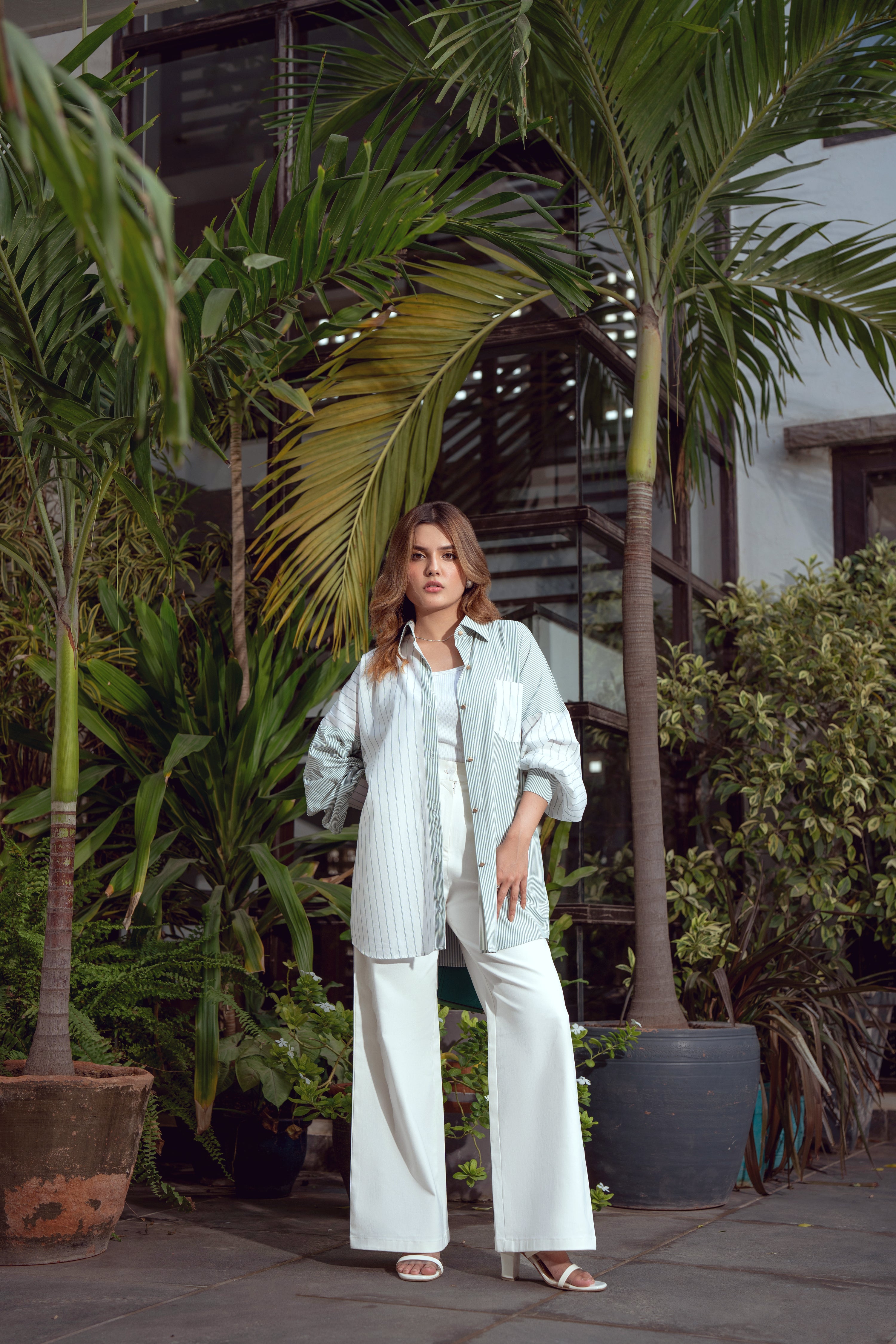 Striped Shirt - Green