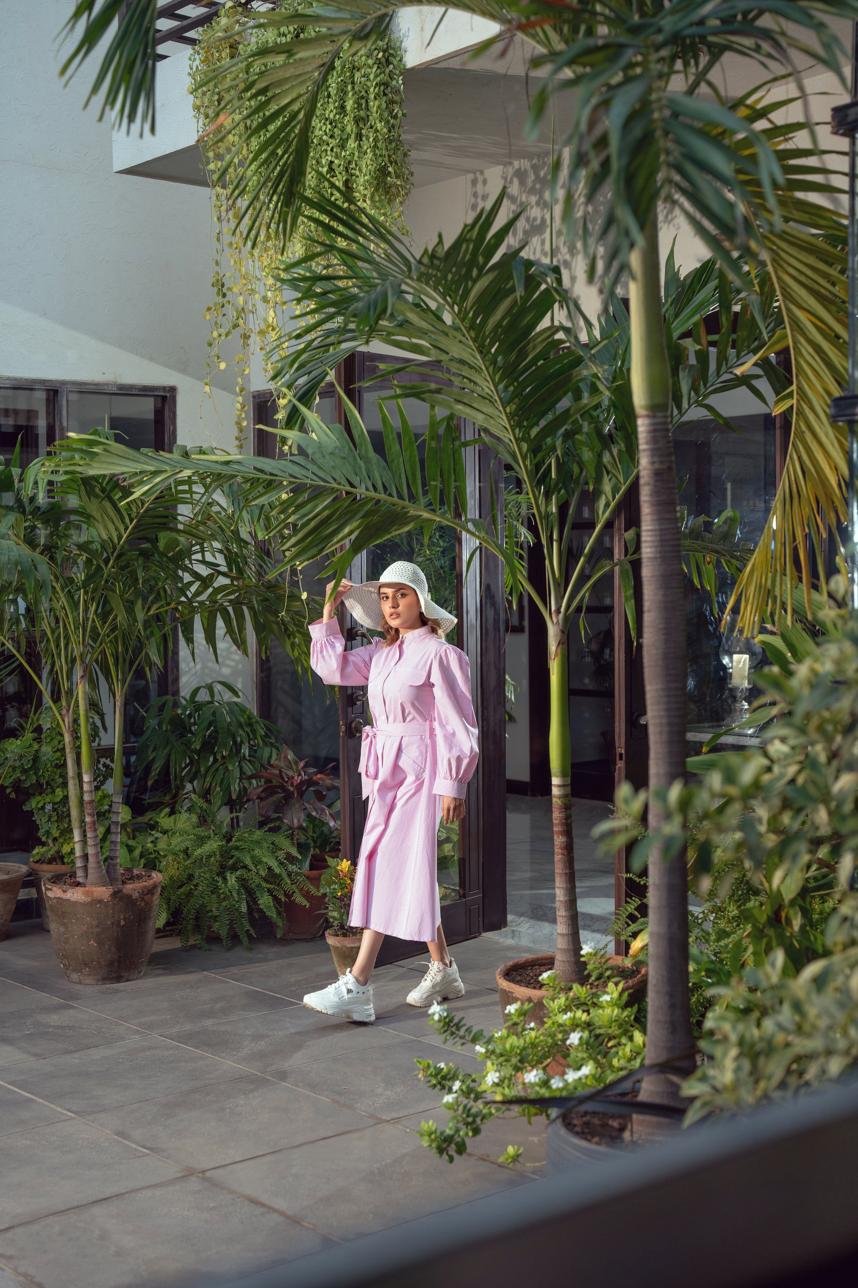 Striped Frock - Pink