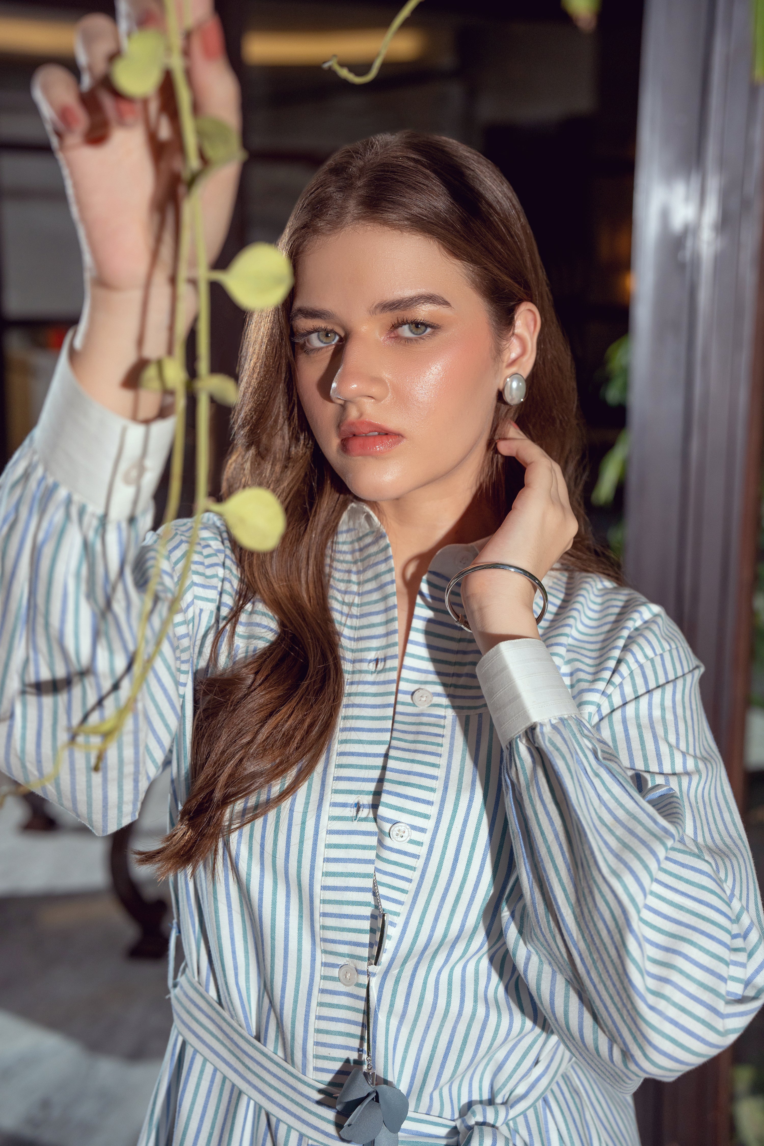 Striped Frock - Blue