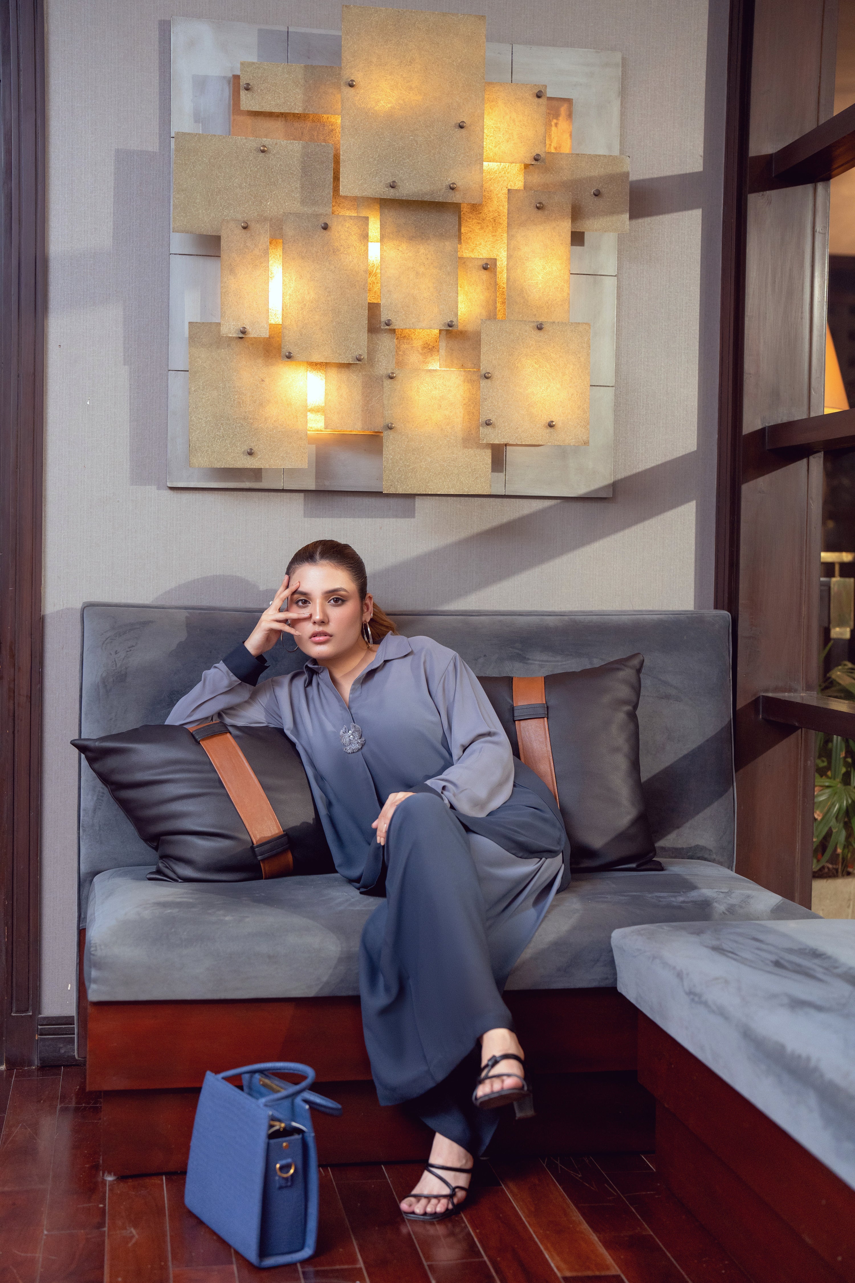 Coord Set - Ombré Navy