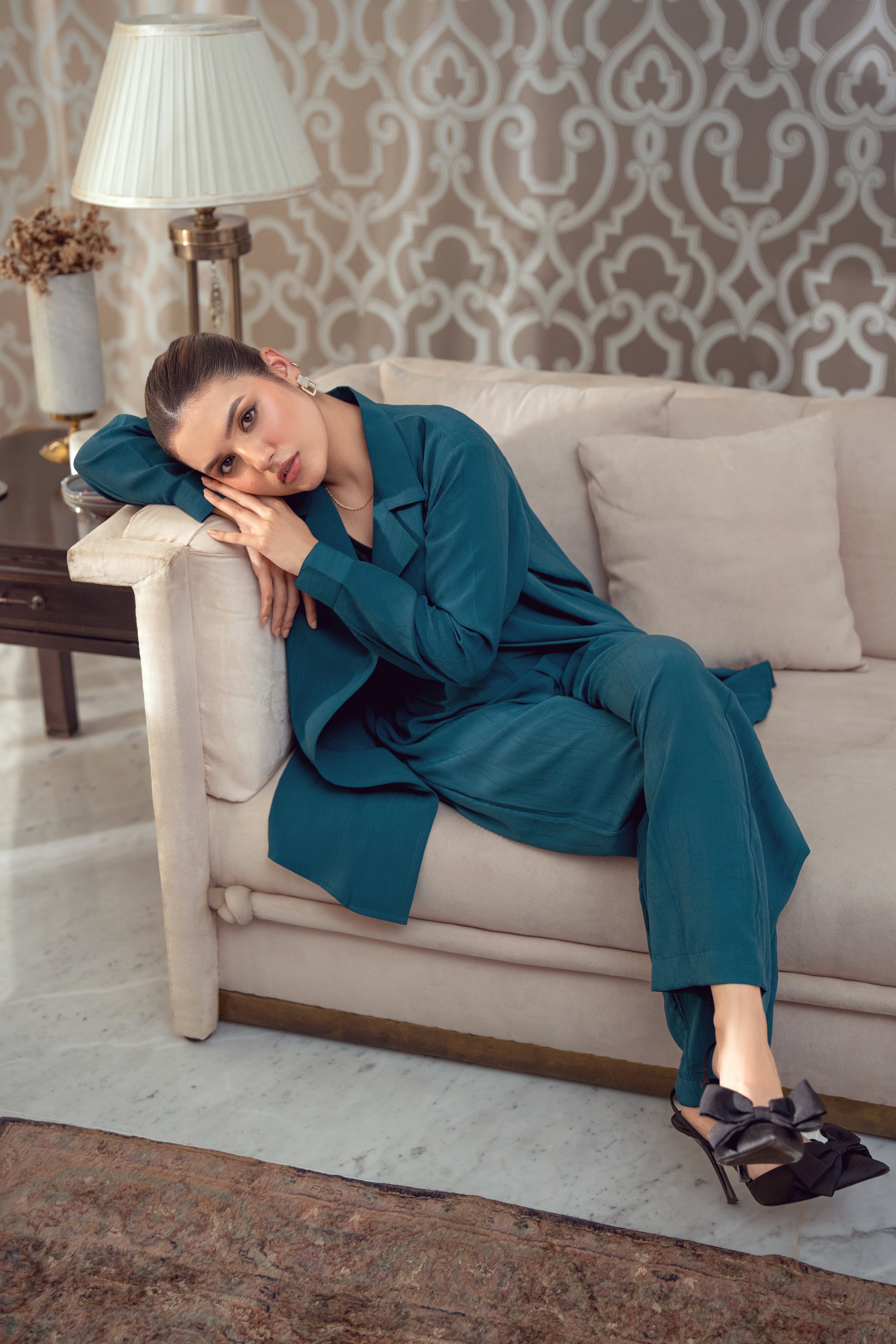 Coord Set-Crushed-Teal