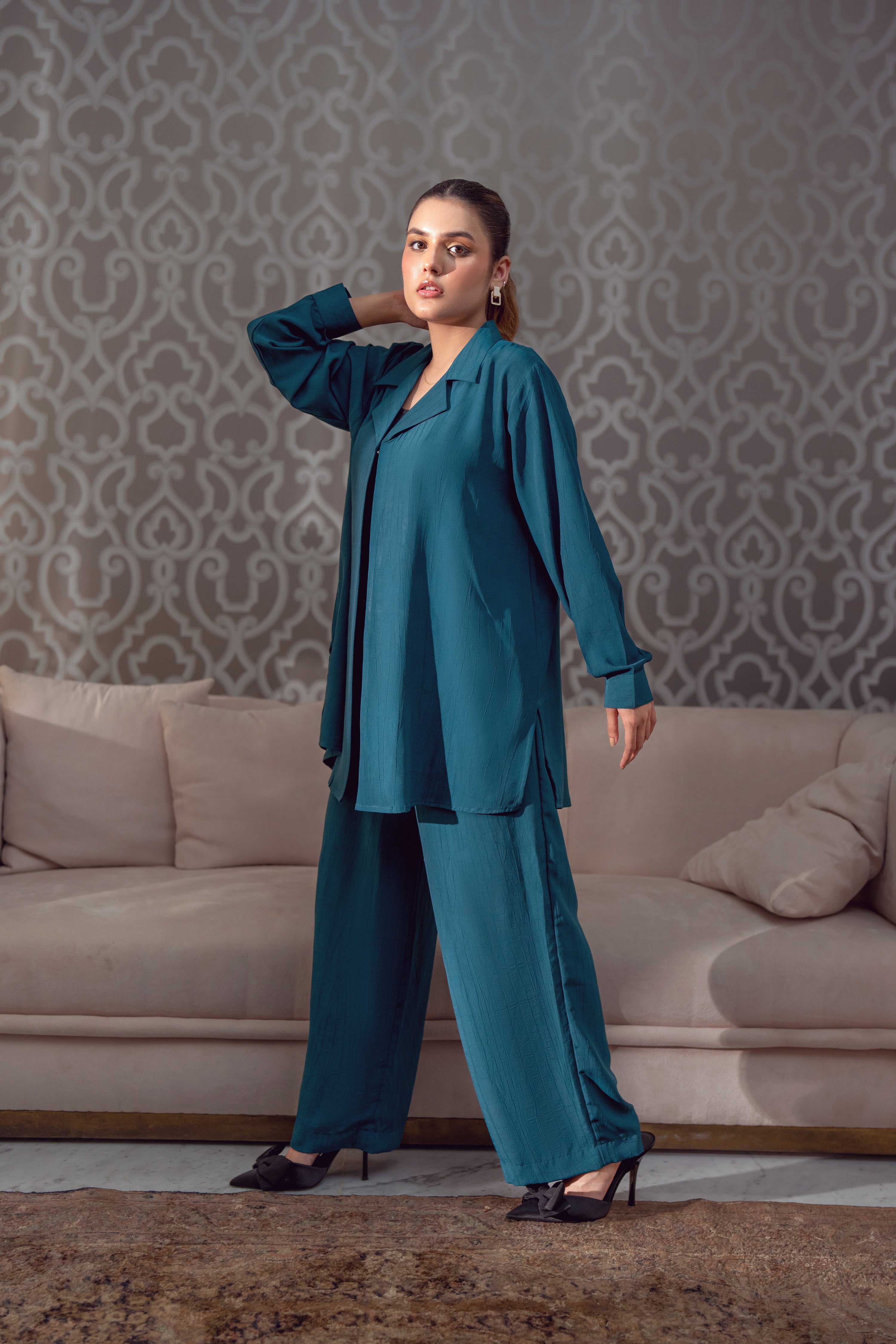 Coord Set-Crushed-Teal