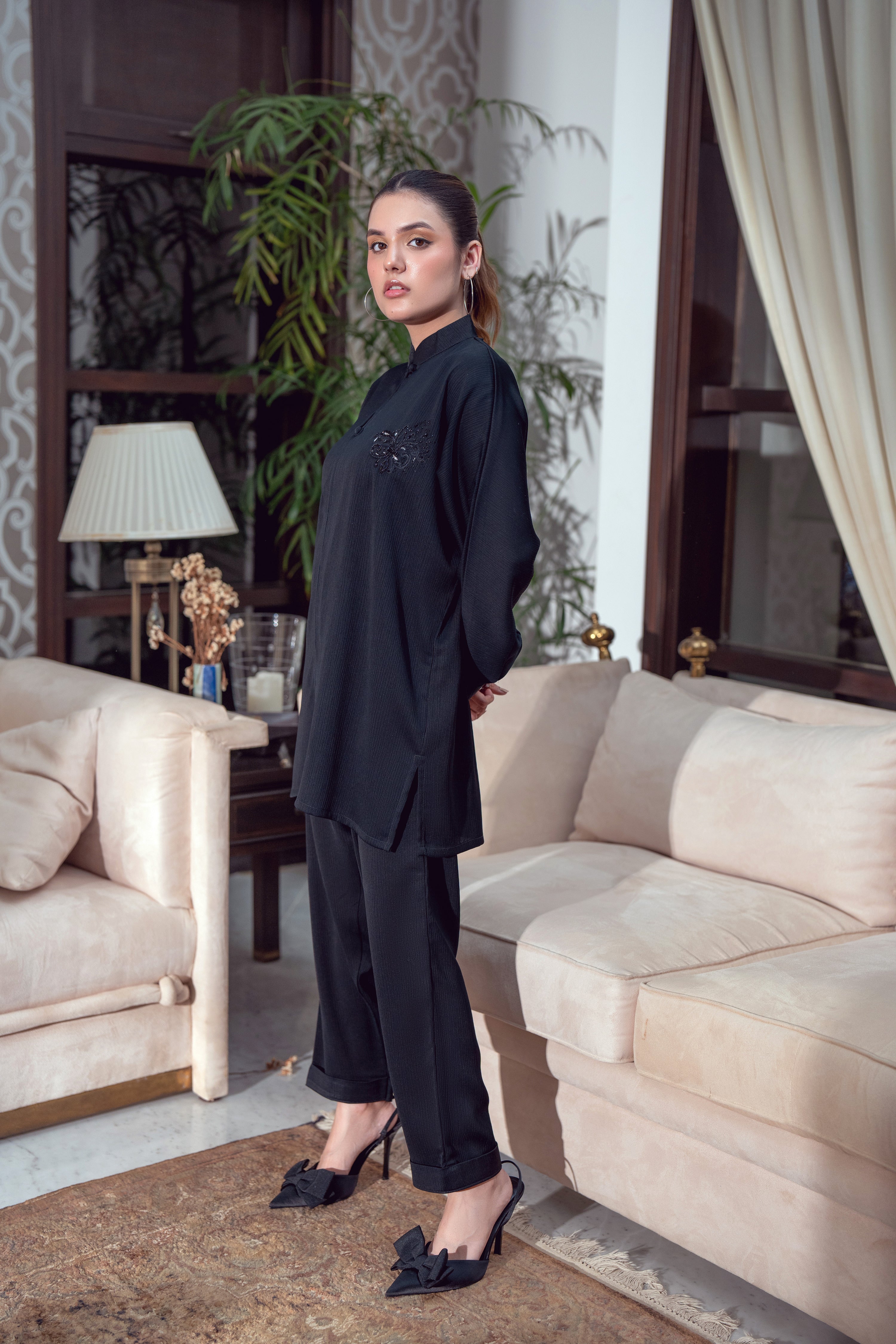 Coord Set - Crushed Black