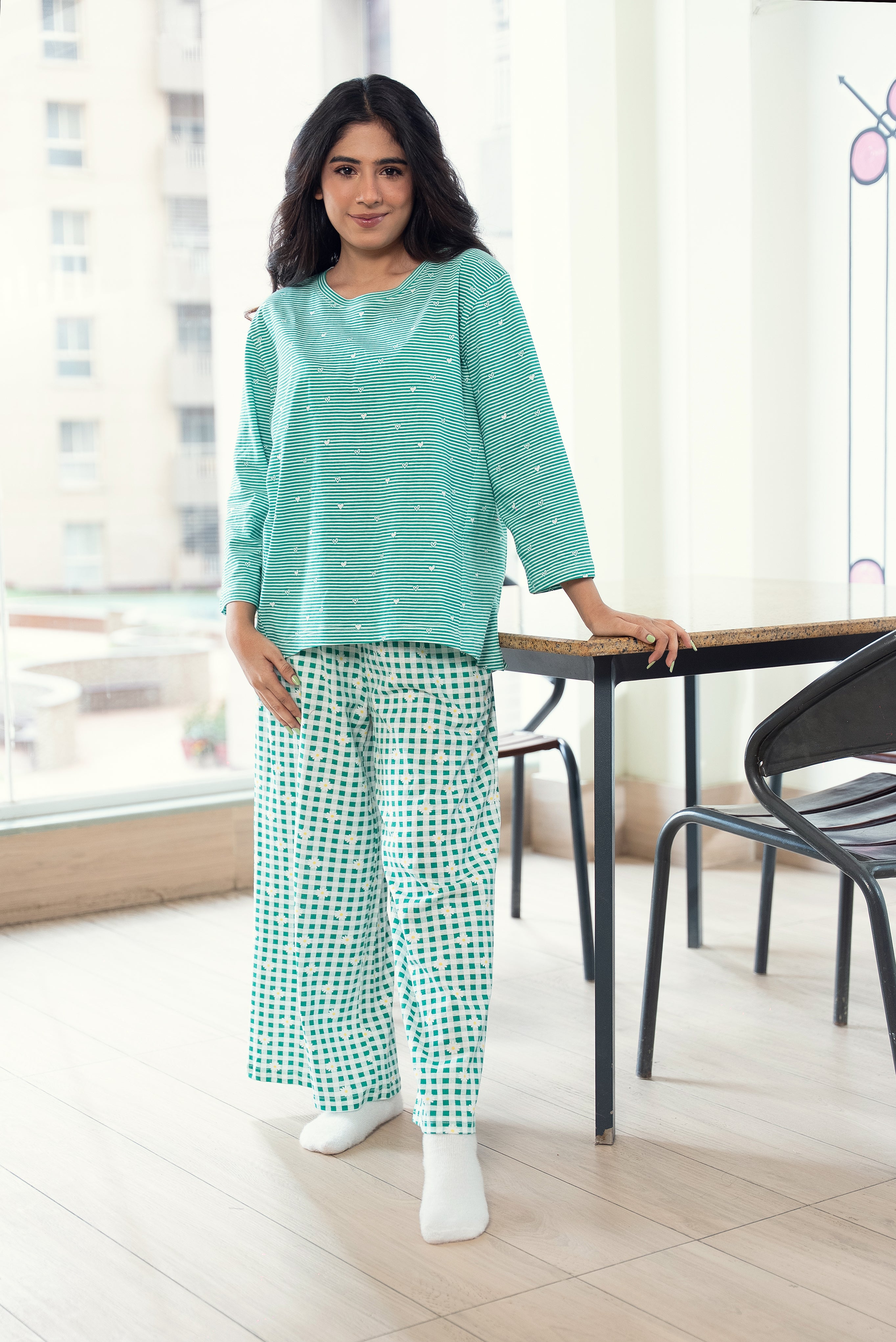 Emerald Check Pjs
