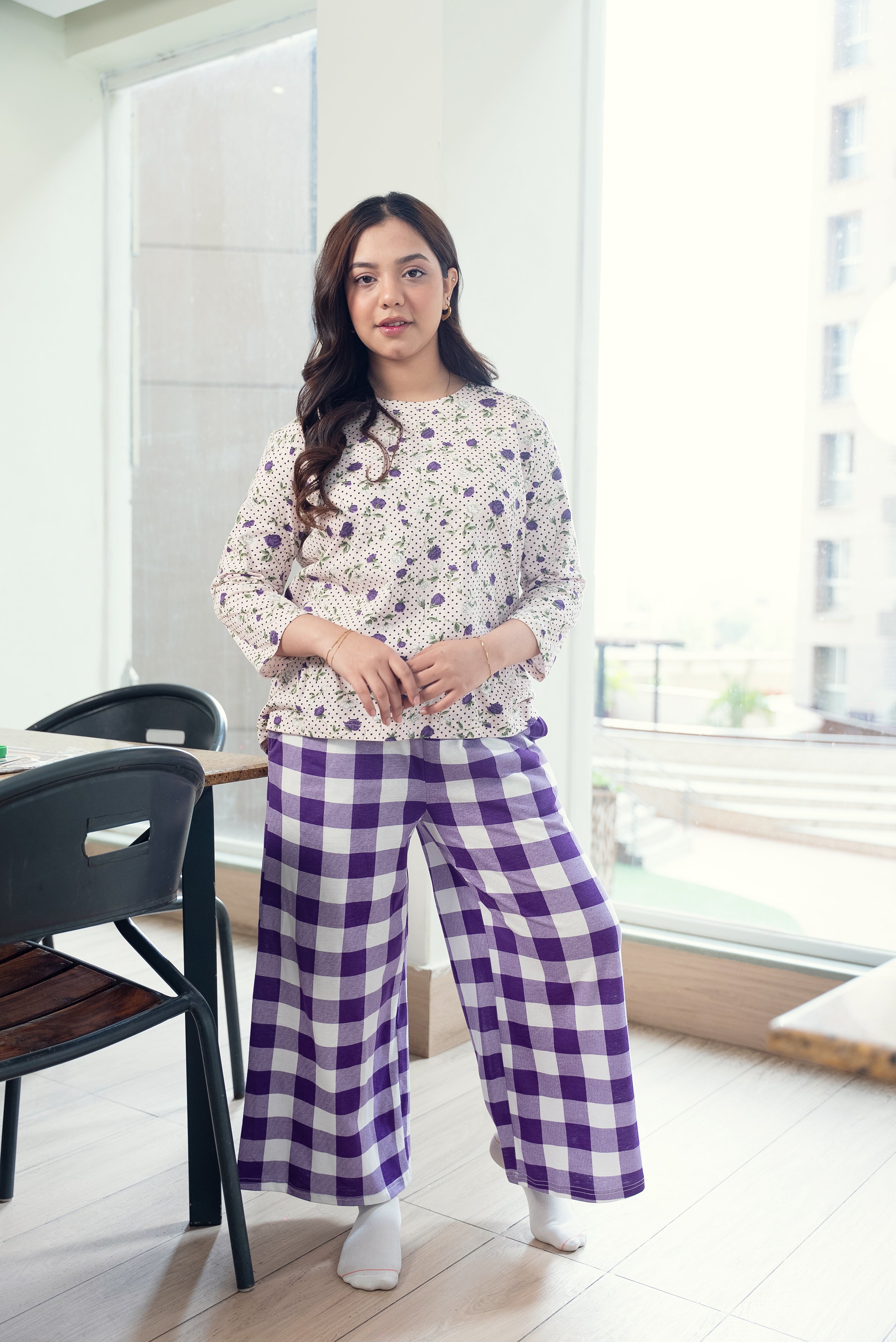Purple Blossom Pjs
