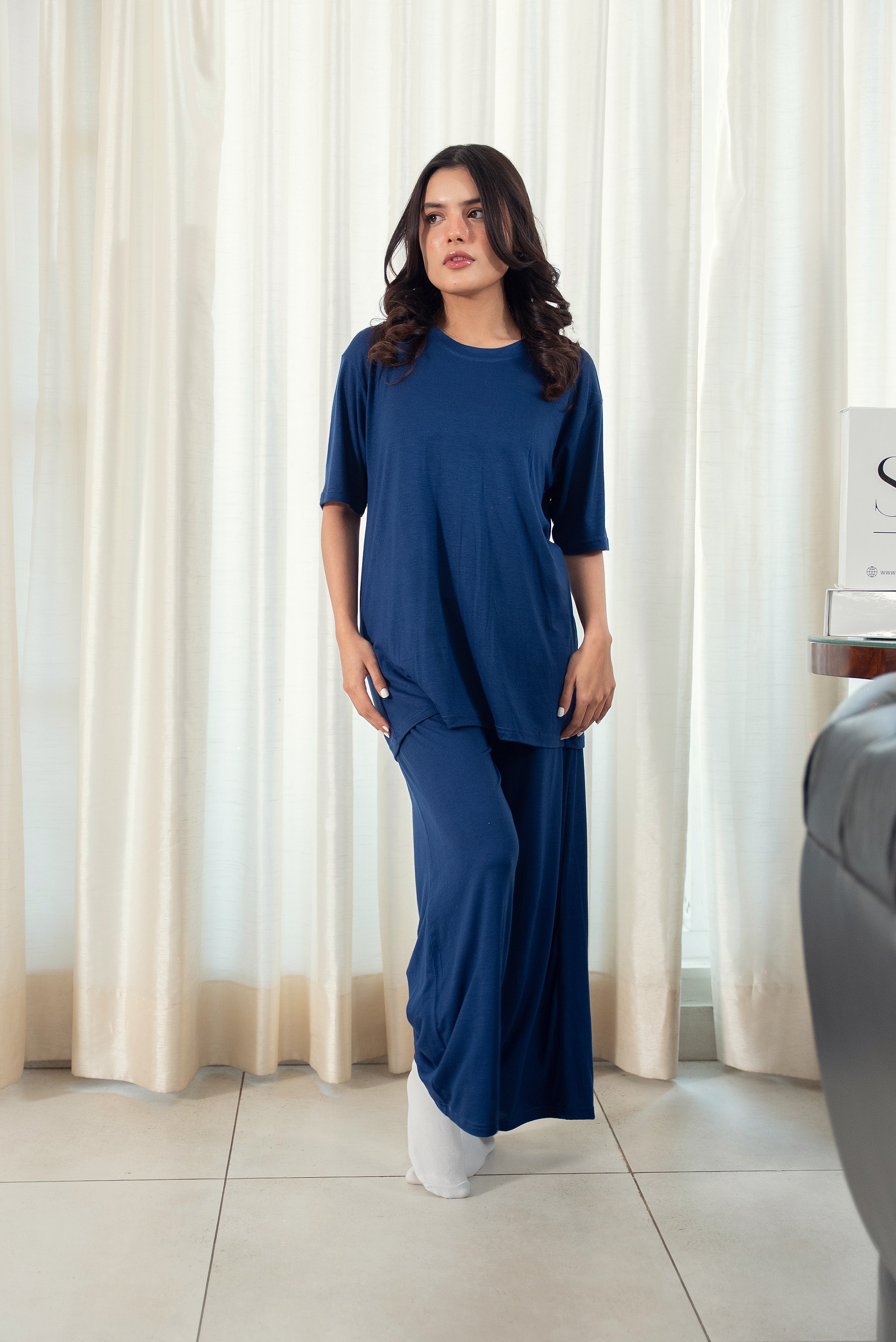 Luxury Nightwear - Navy Blue