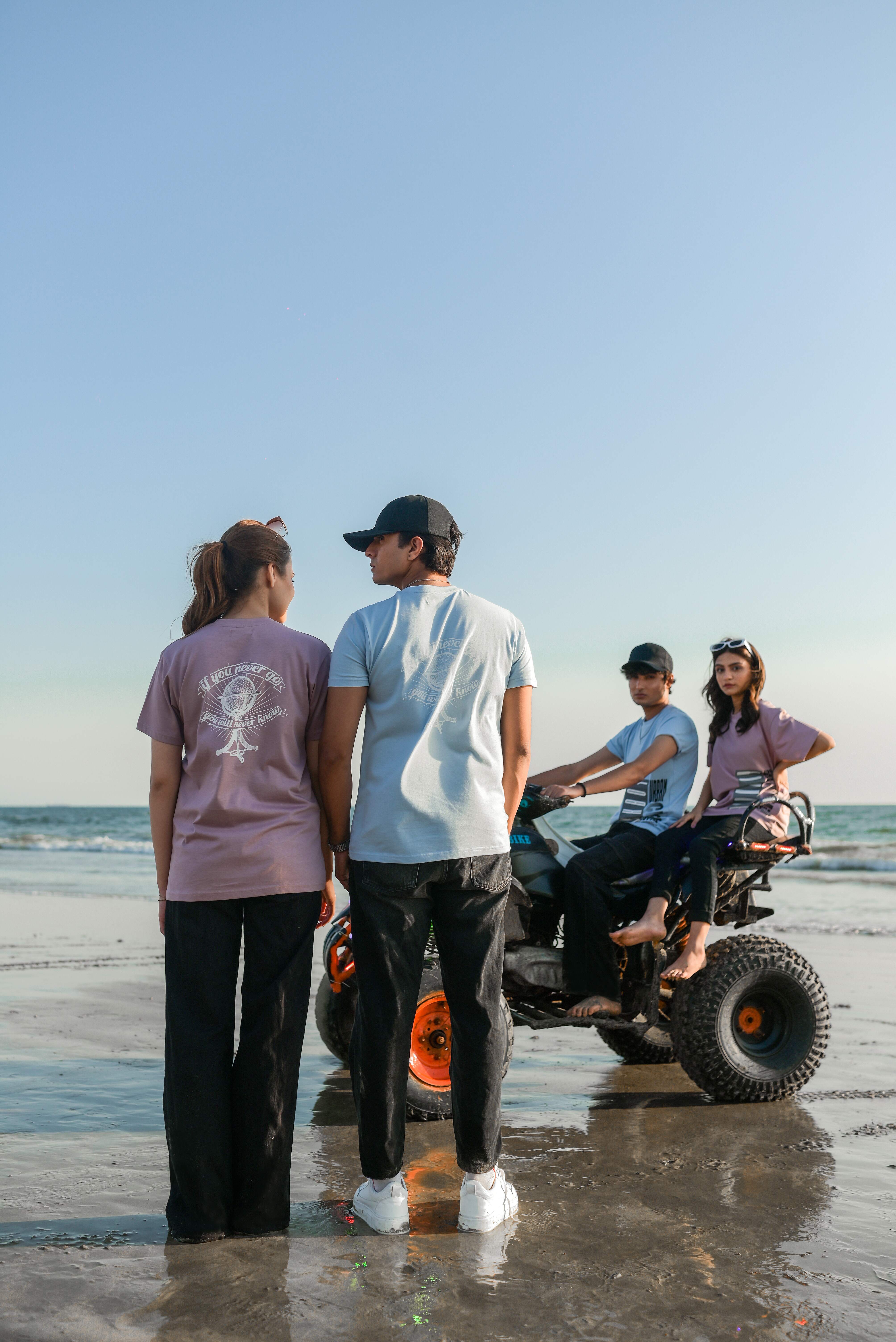 Blue / Mauve Unisex Graphic Tee