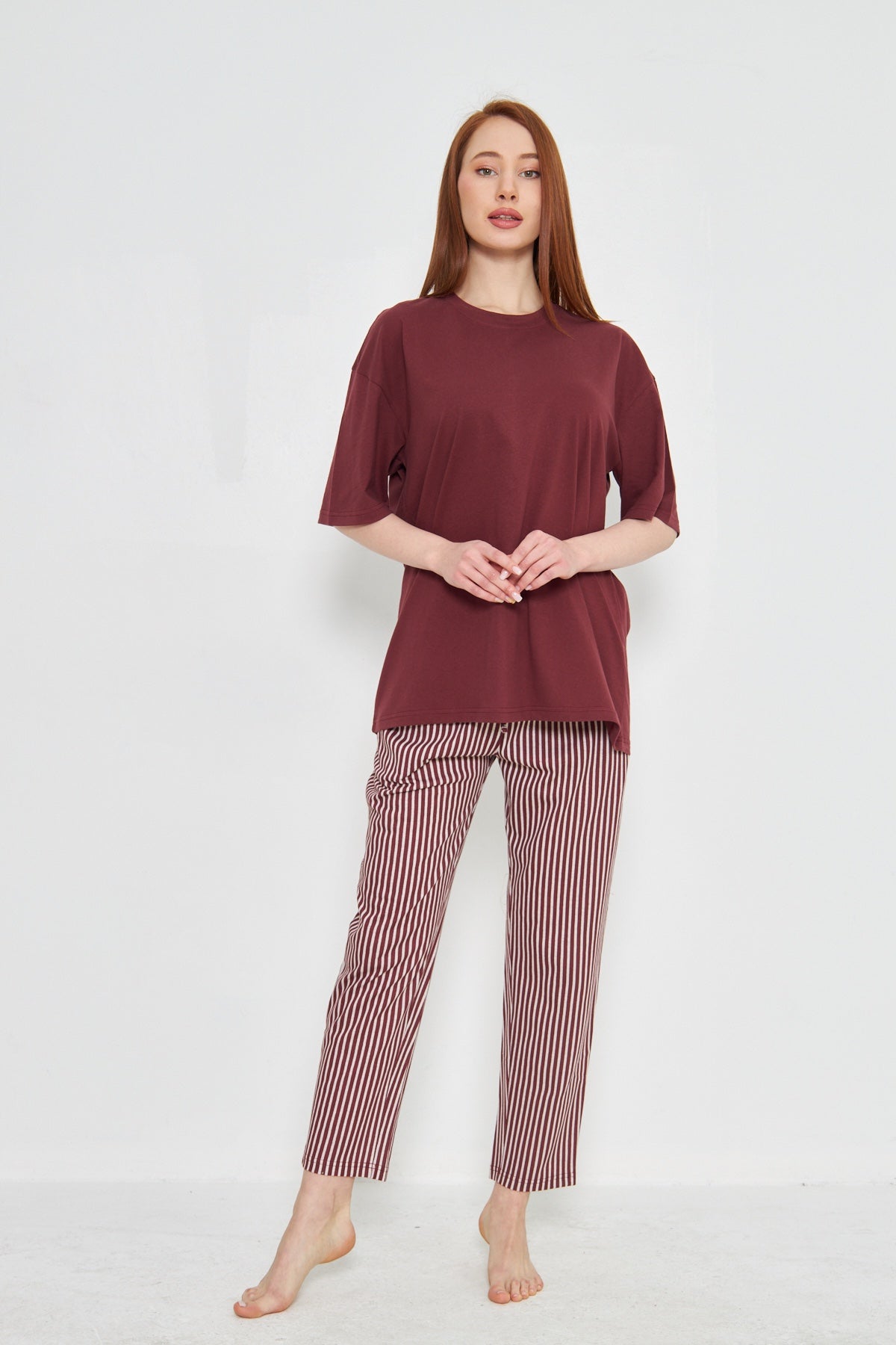Women's Nightwear - Deep Maroon