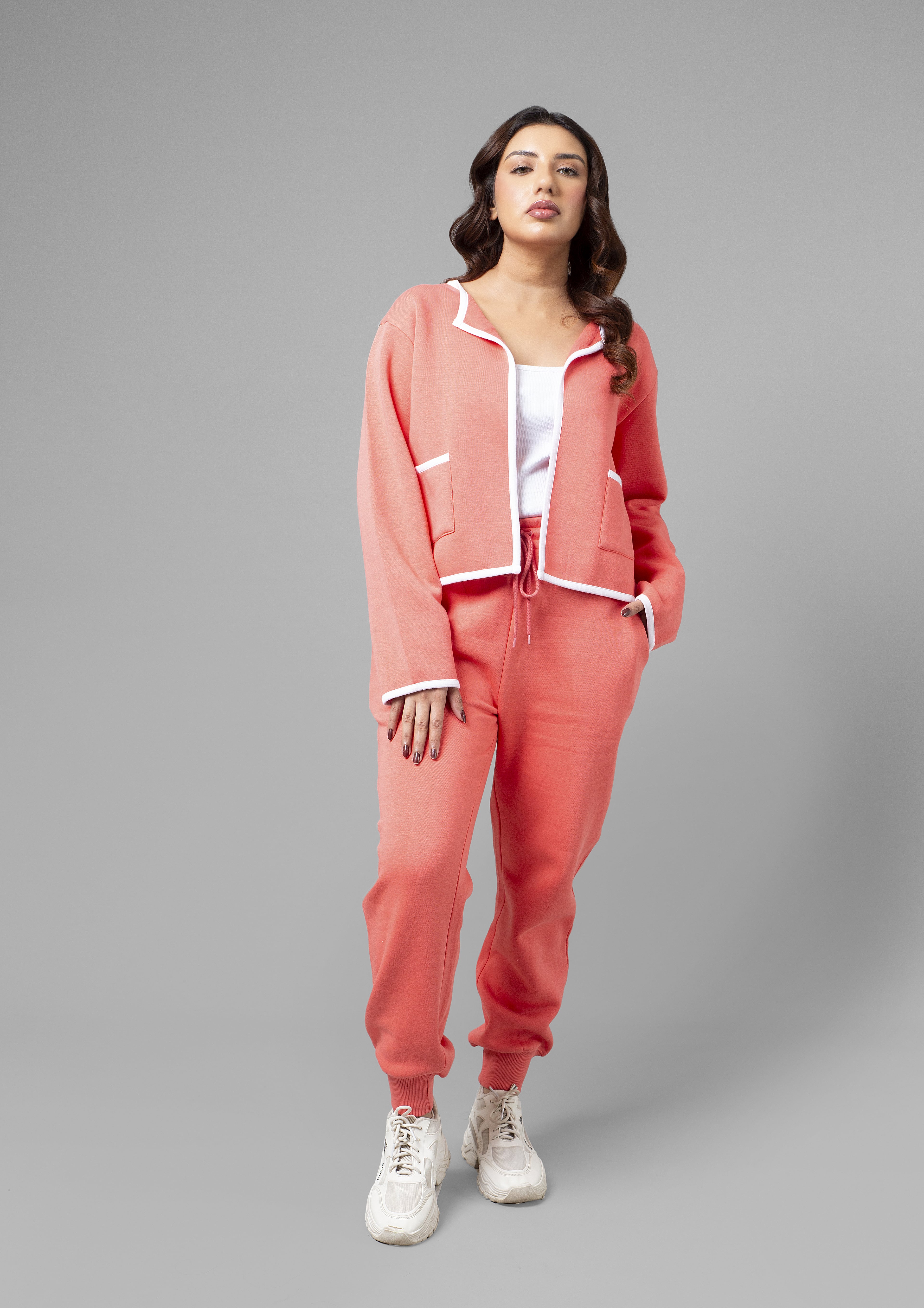 Fleece Cord Set - Pink