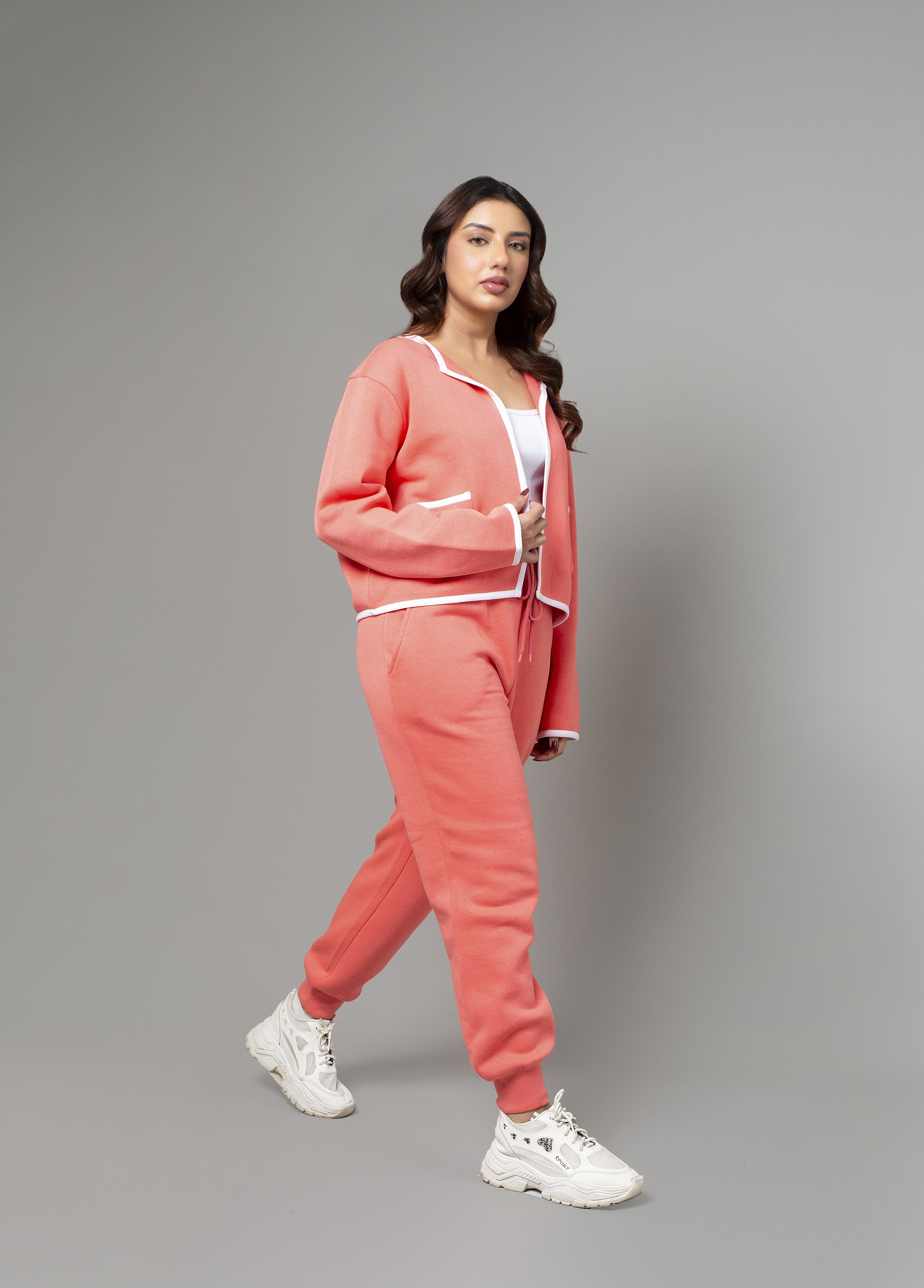 Fleece Cord Set - Pink