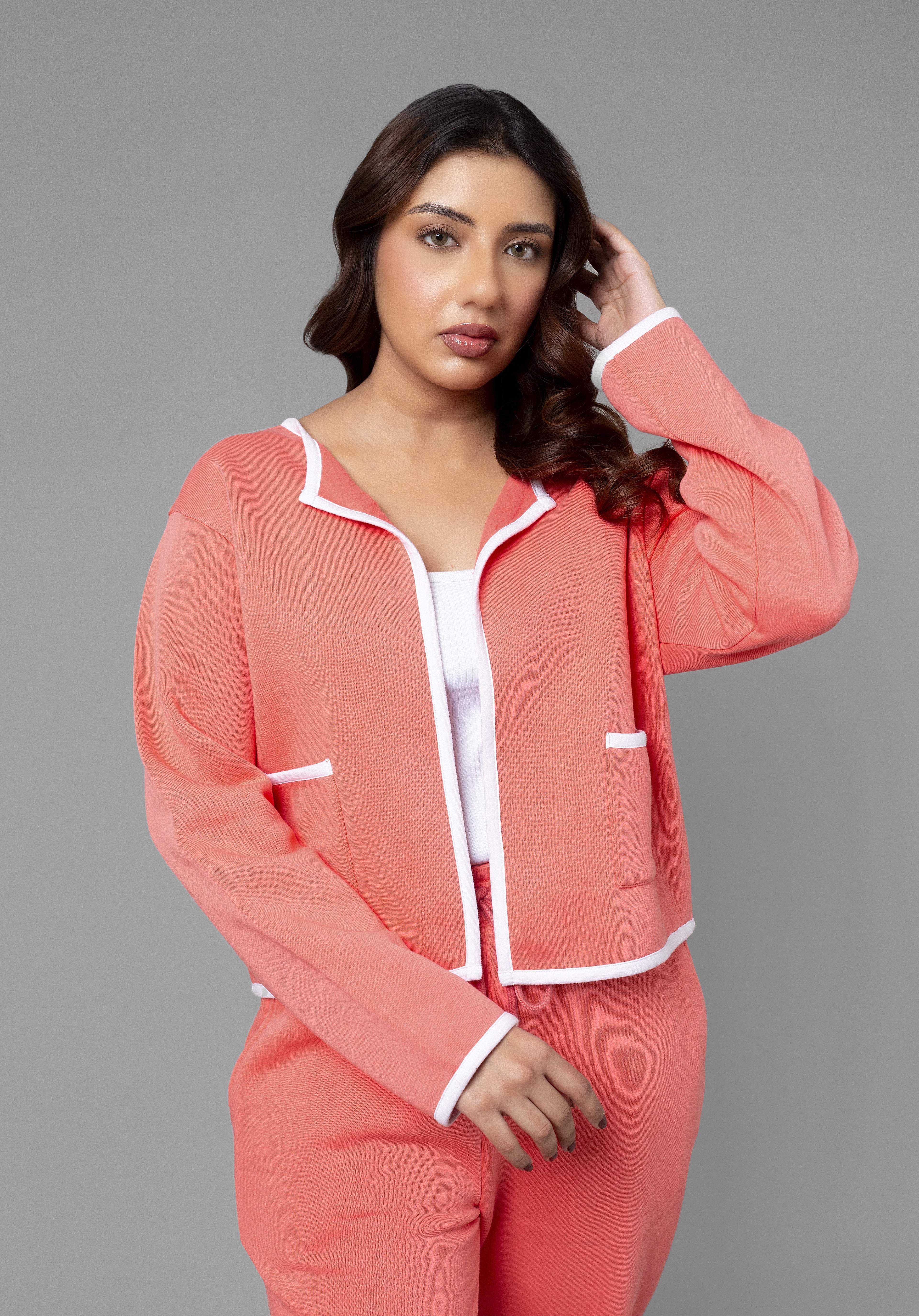 Fleece Cord Set - Pink