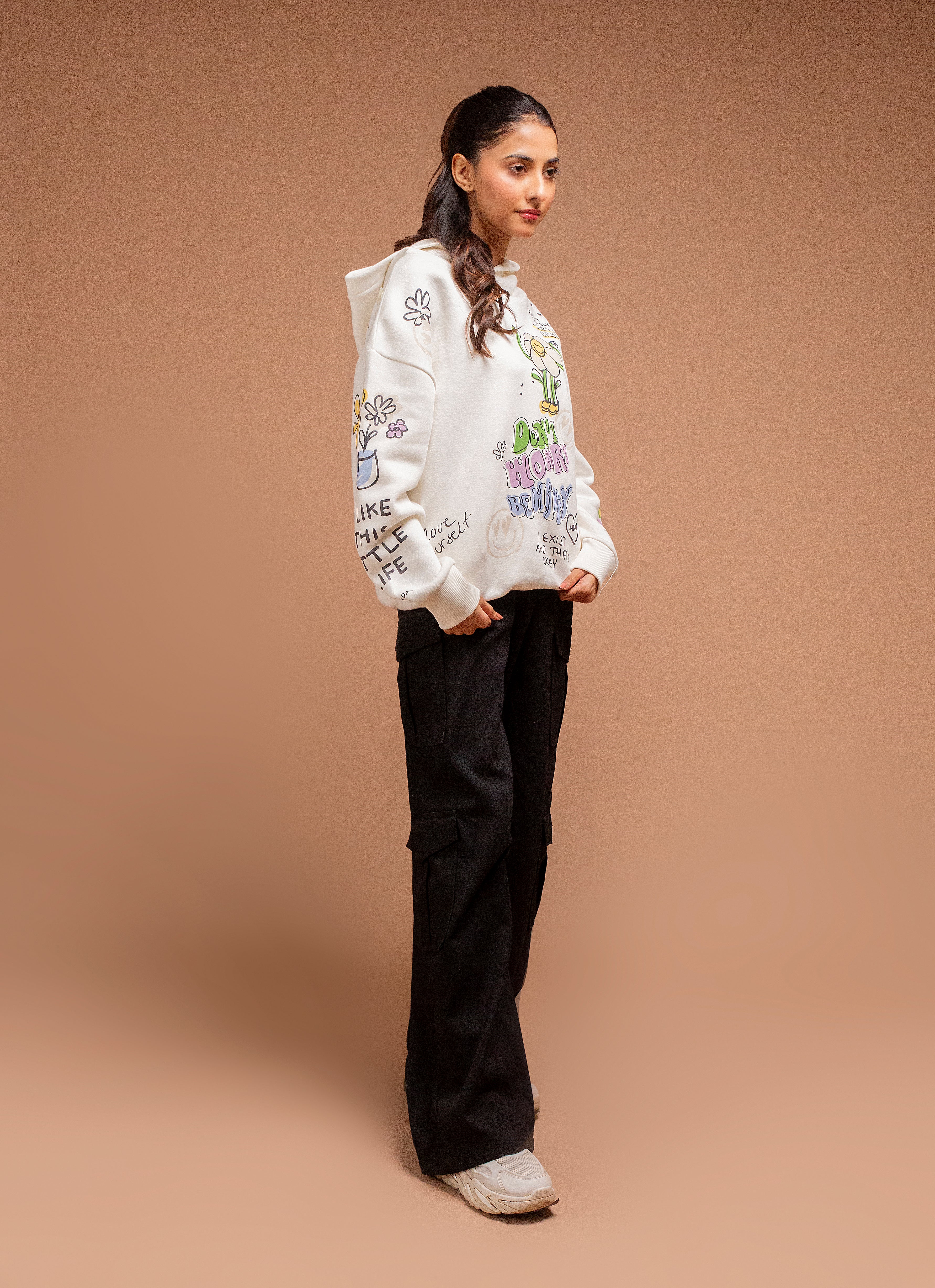 Sunflower-White Hoodie