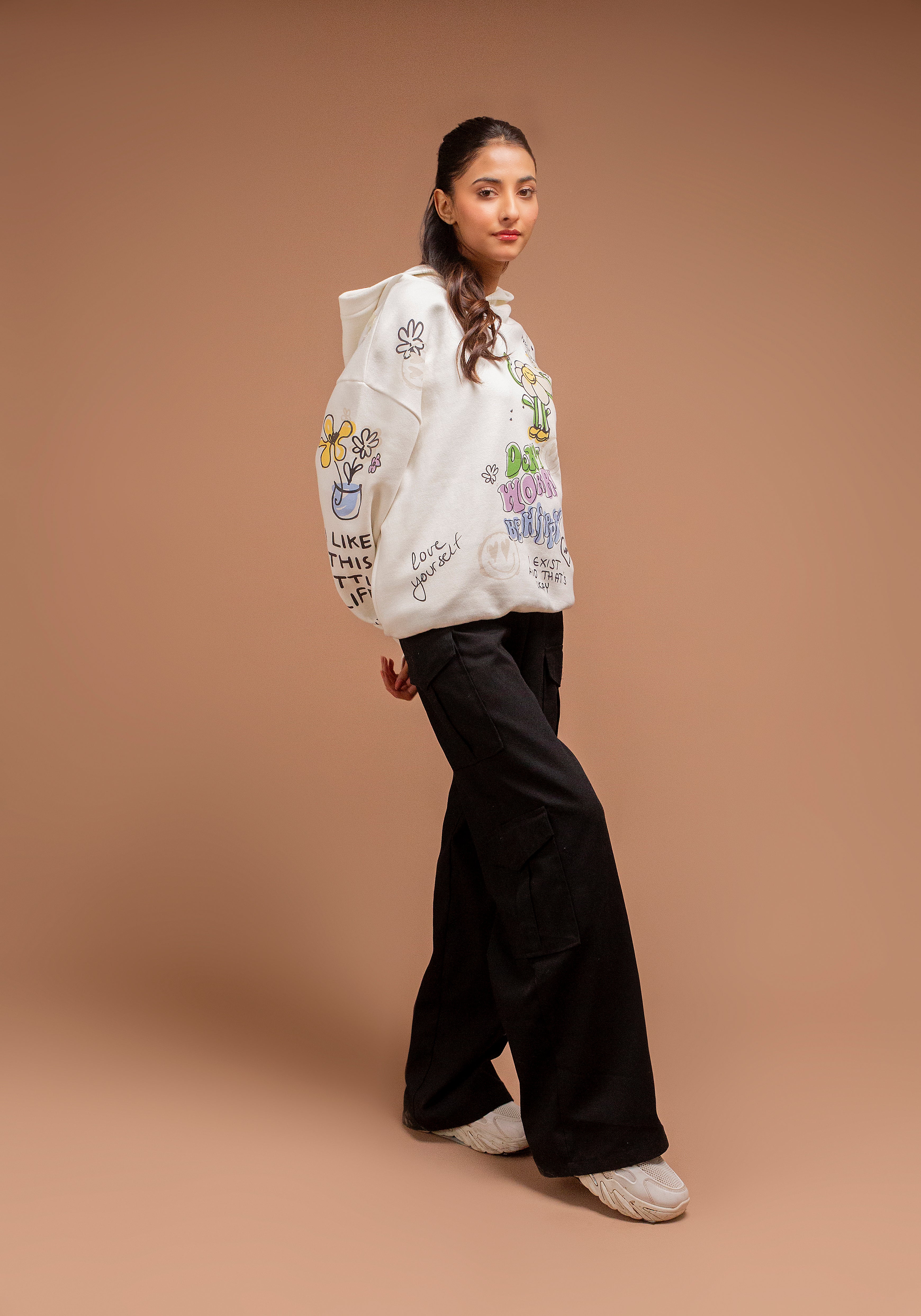 Sunflower-White Hoodie