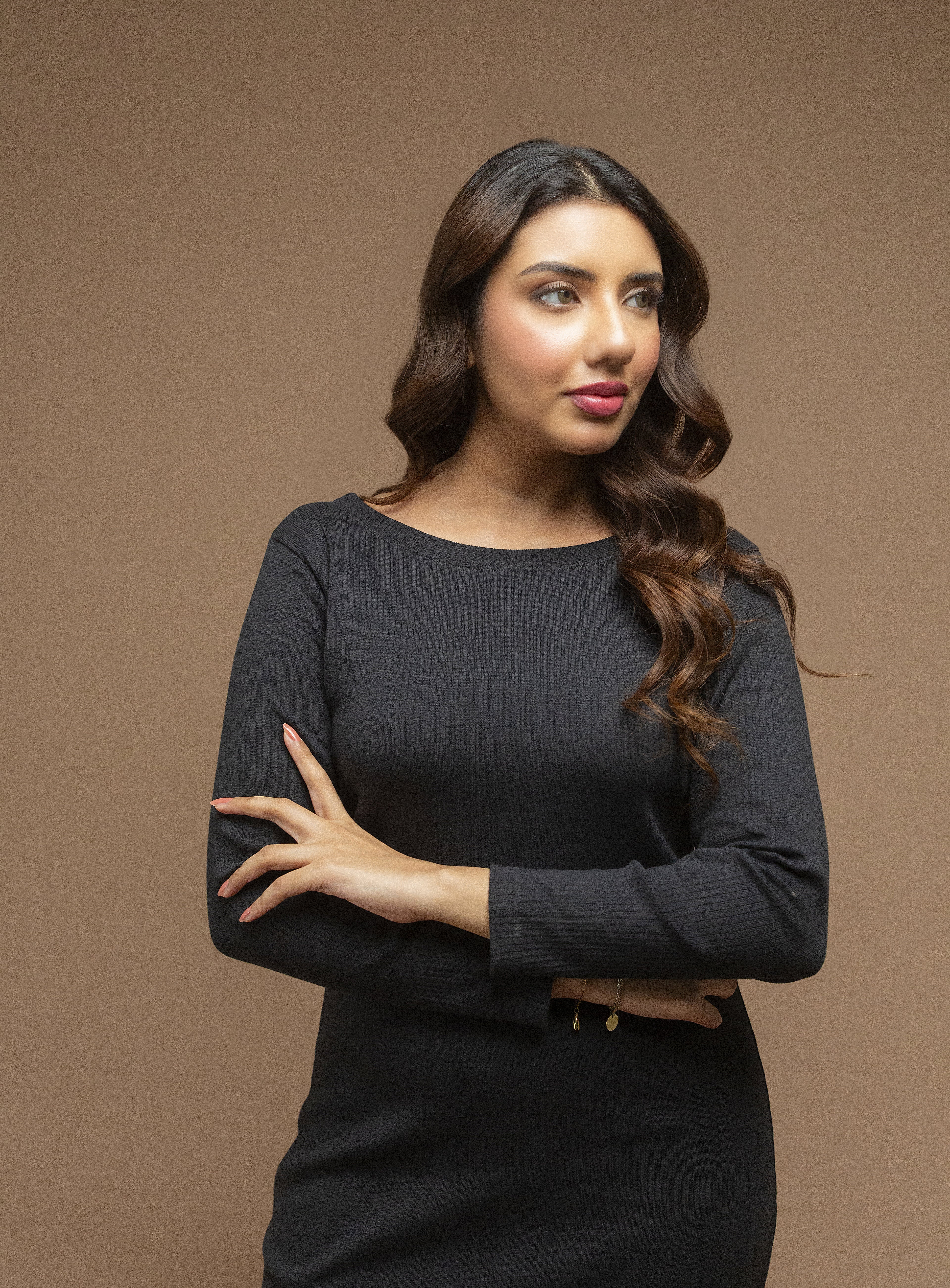 Basic Rib Bodycon - Black