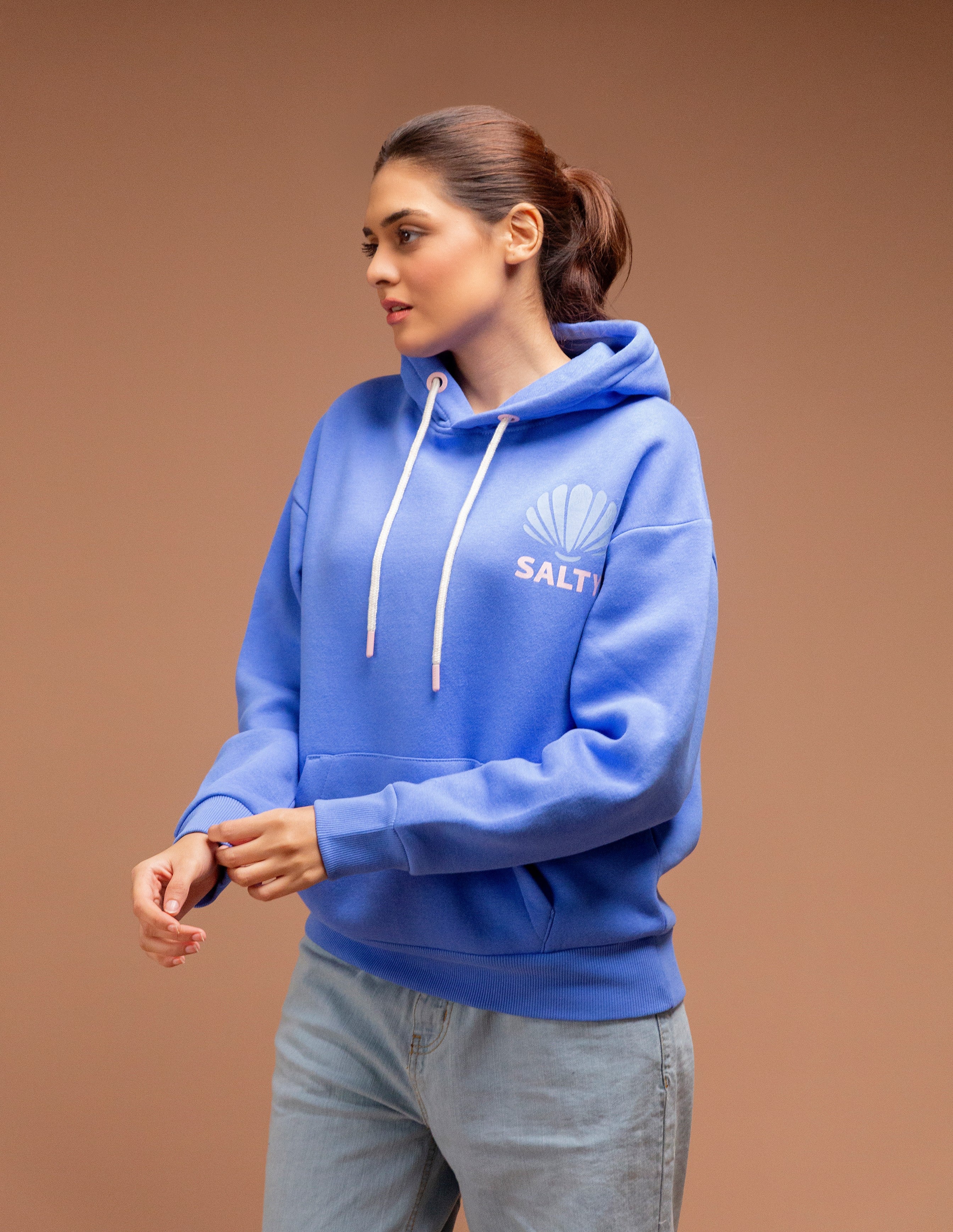 Salt-Royal blue Hoodie
