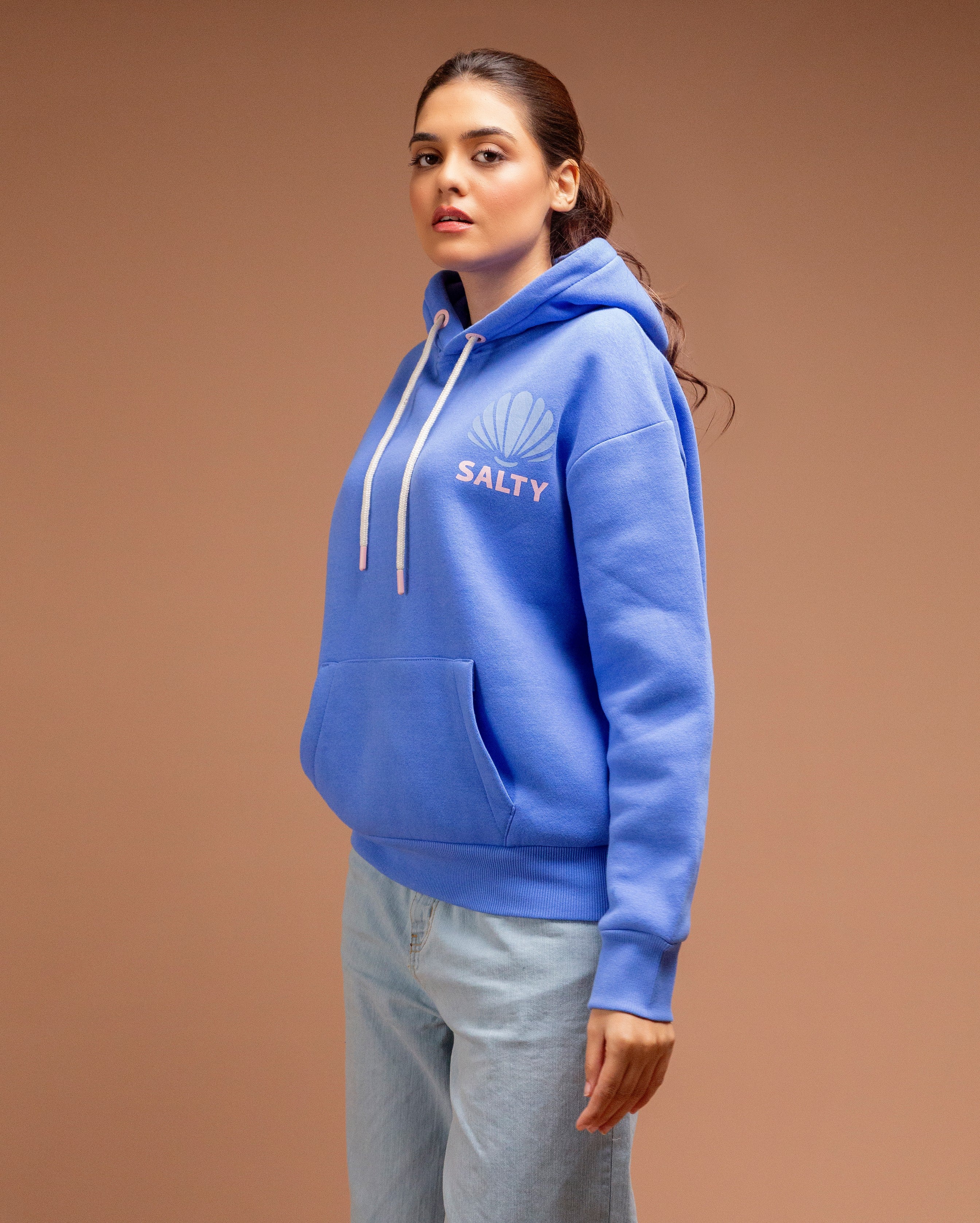 Salt-Royal blue Hoodie