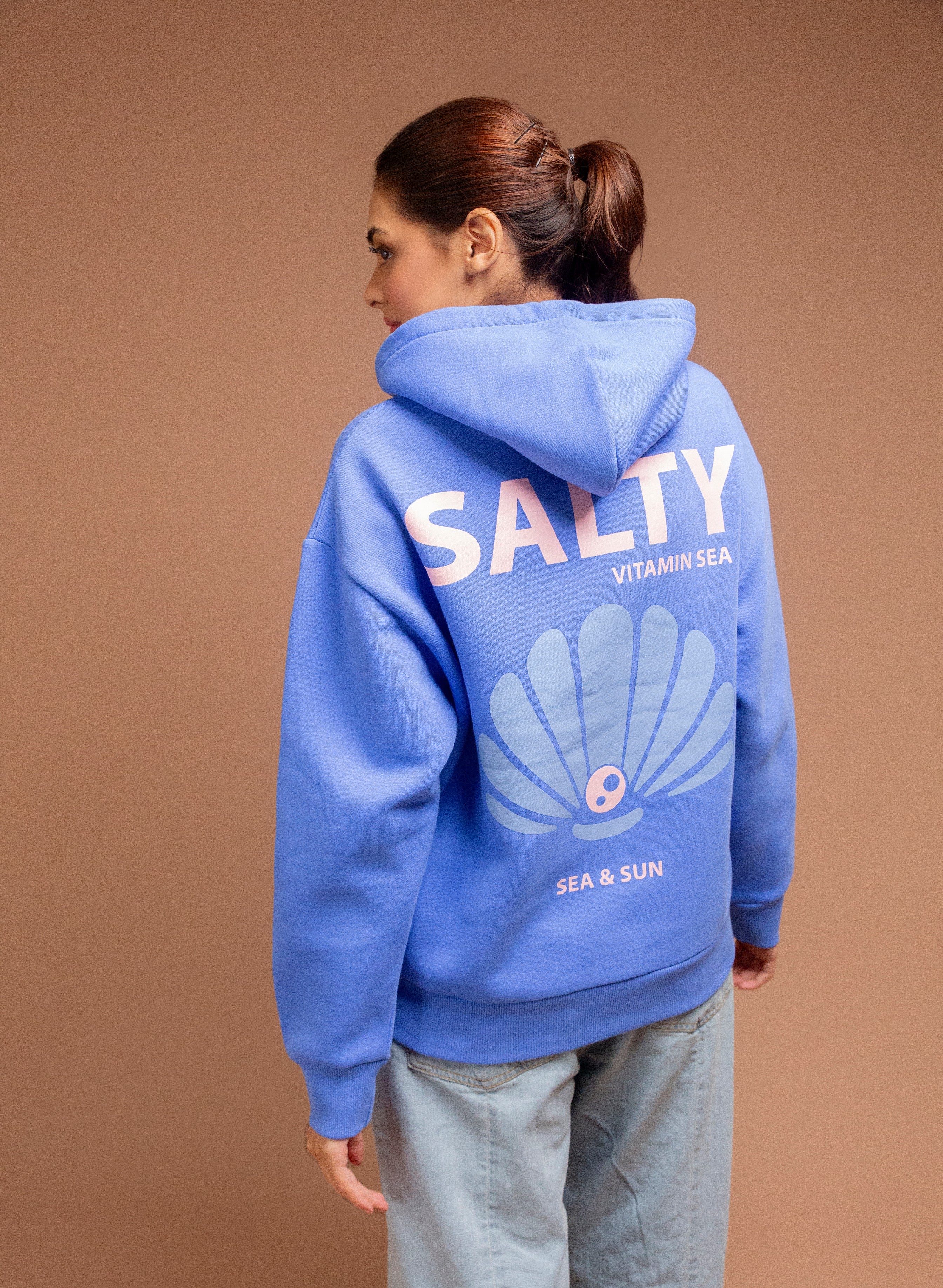 Salt-Royal blue Hoodie