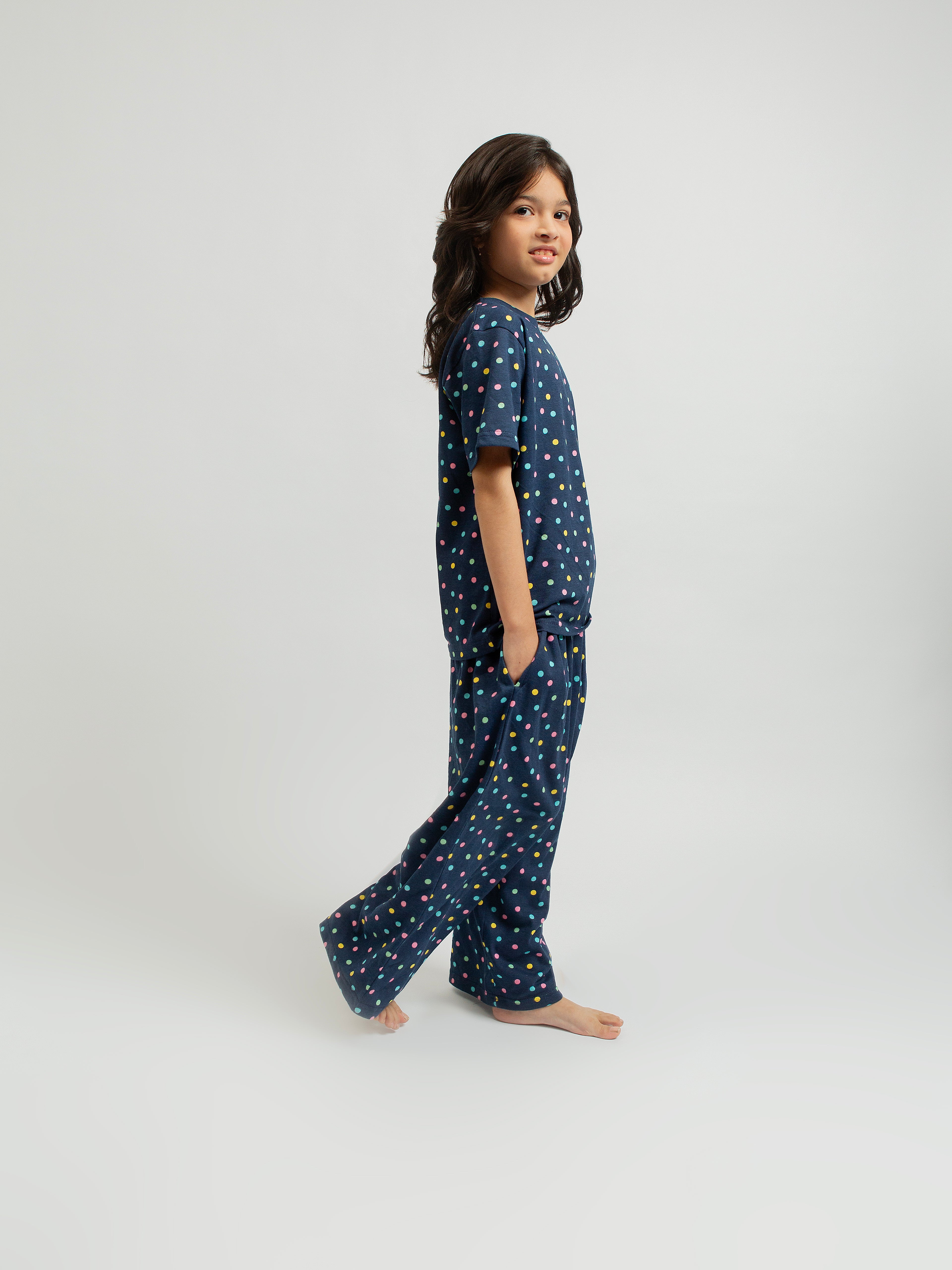 Kids PJ Set - Midnight Confetti