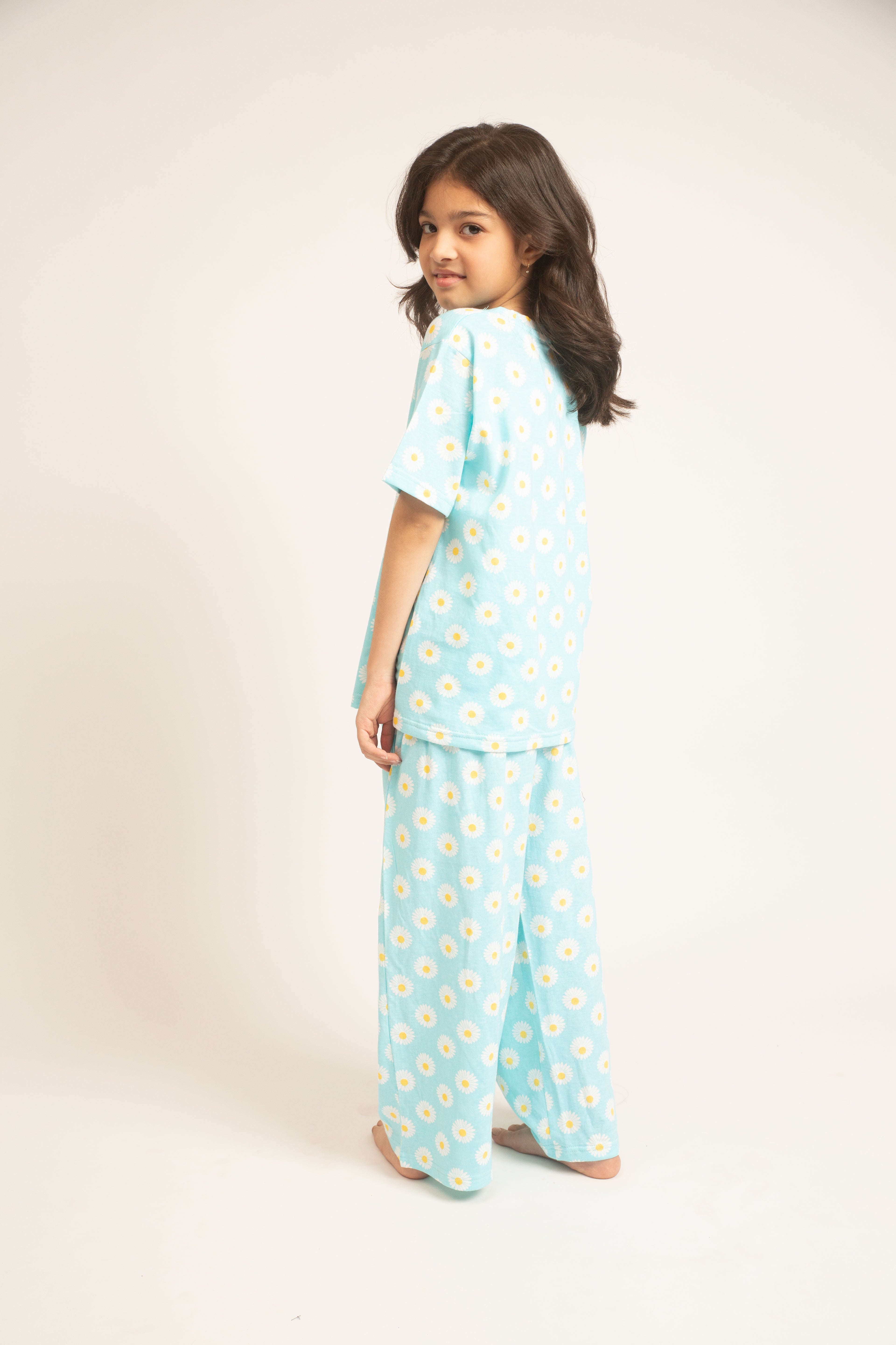 Kids PJ Set- Daisy Dream Sky Blue