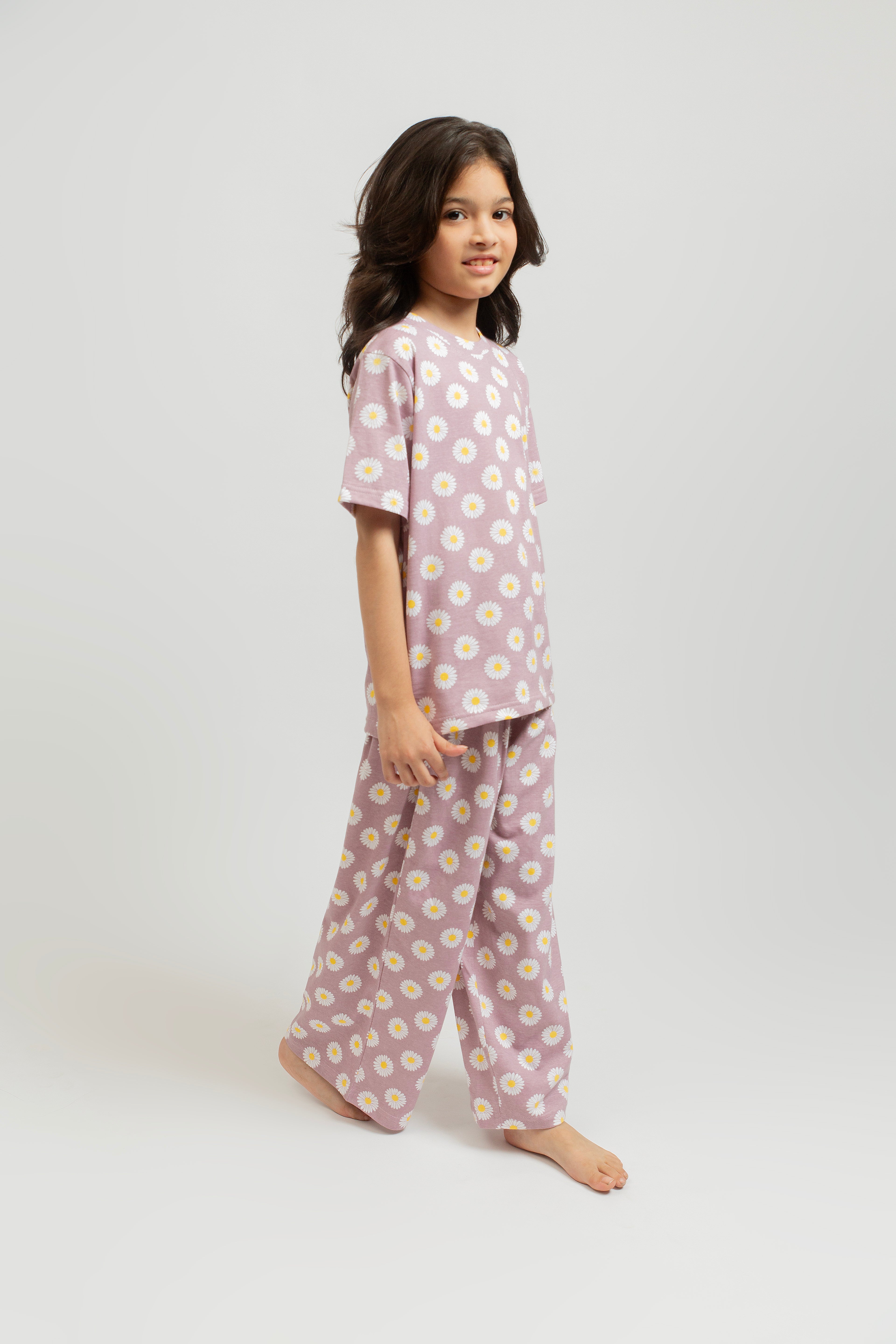 Kids PJ Set- Daisy Dream Mauve