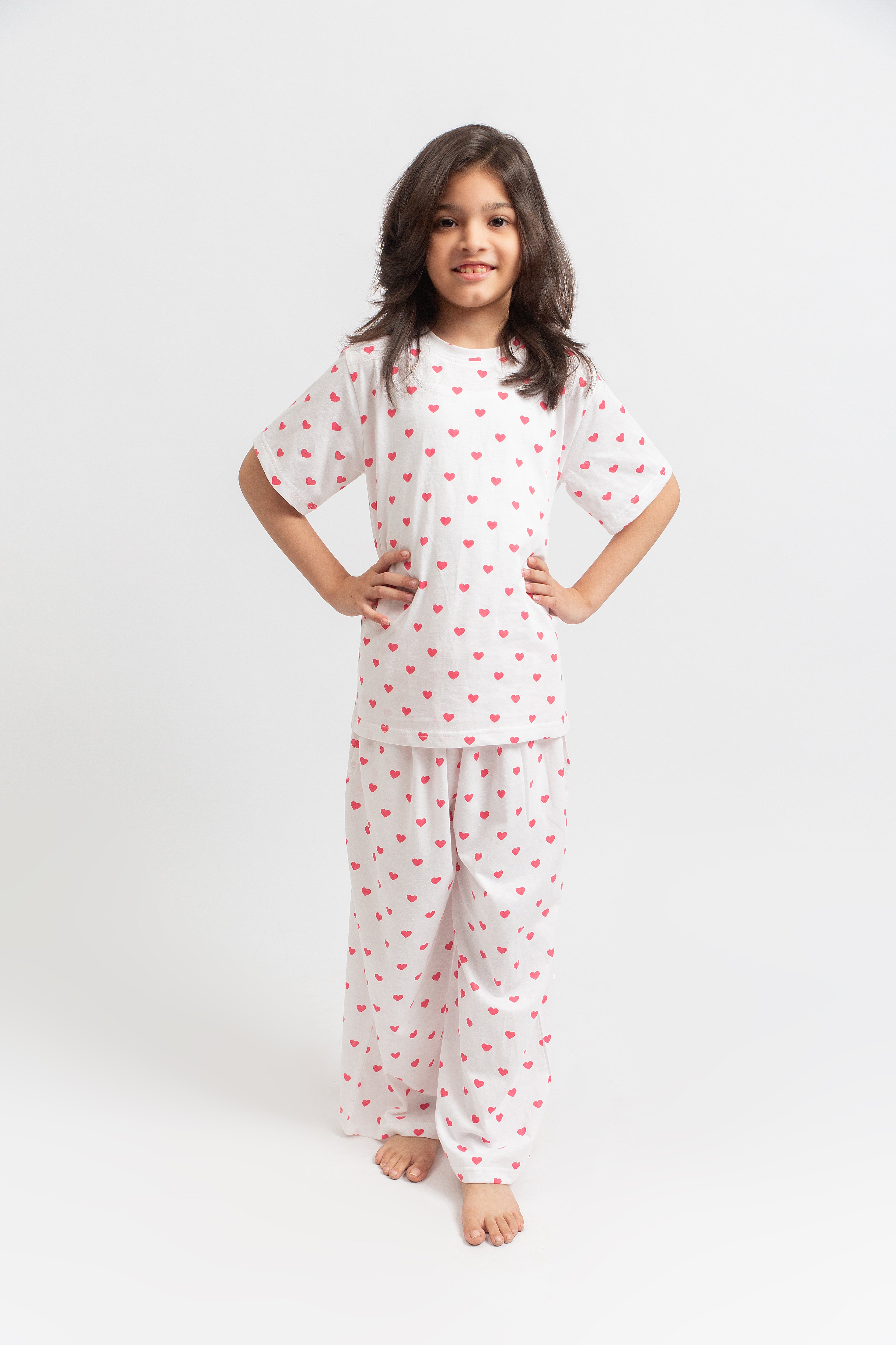 PJ Set - Pink Hearts