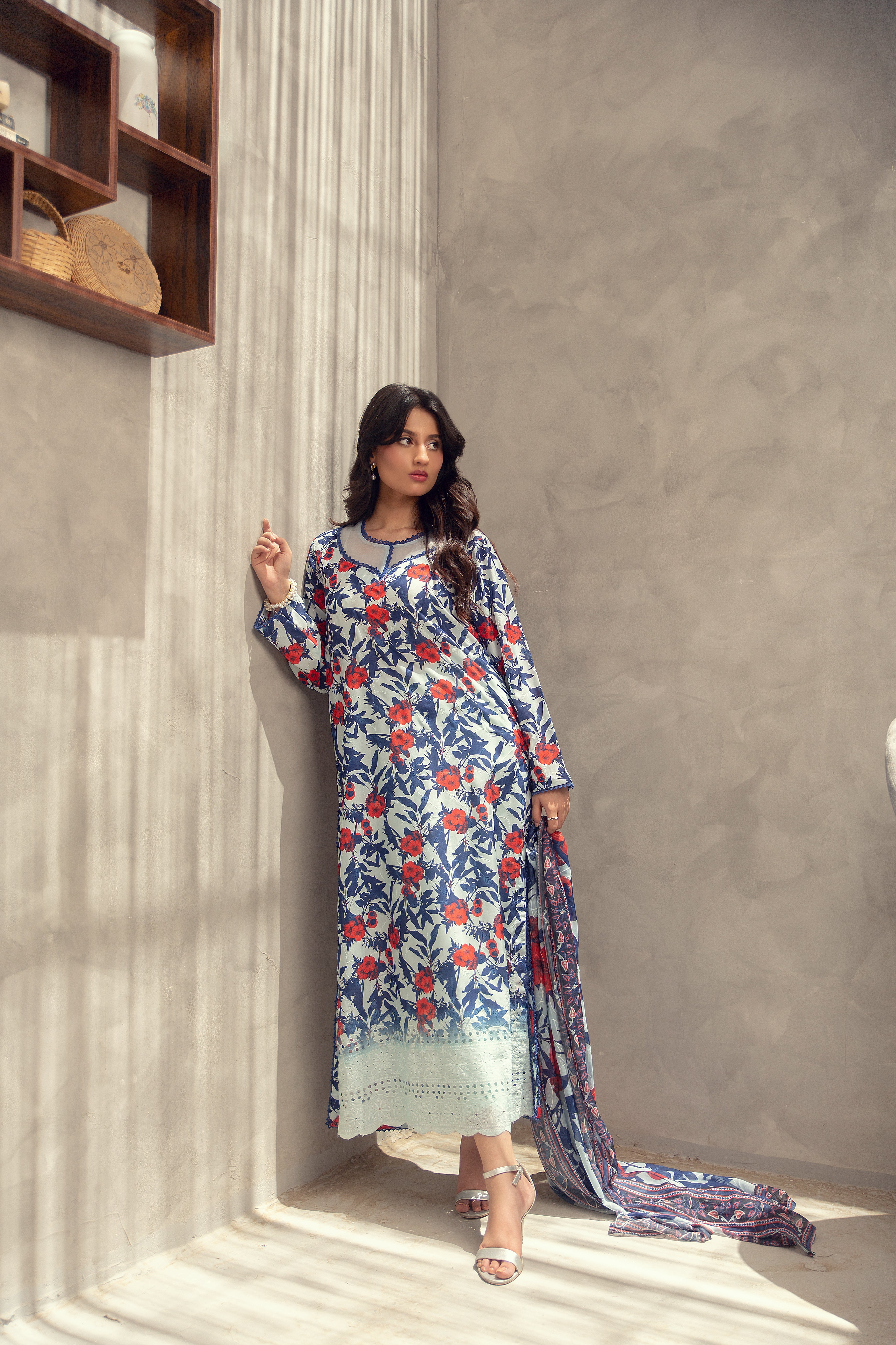 Ocean Bloom - 2 Piece Embroidered Set