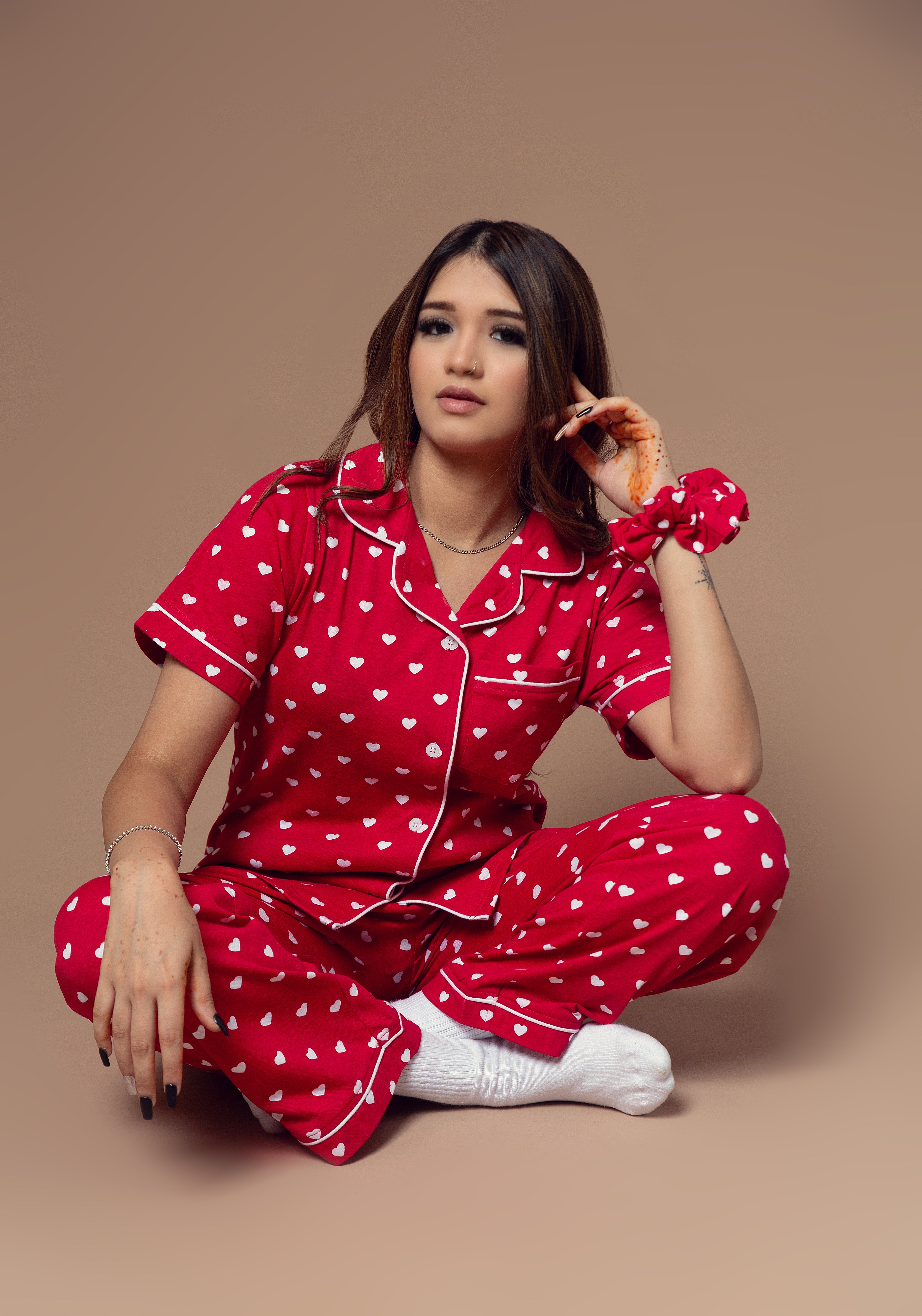 Nightwear - Front Open - Red