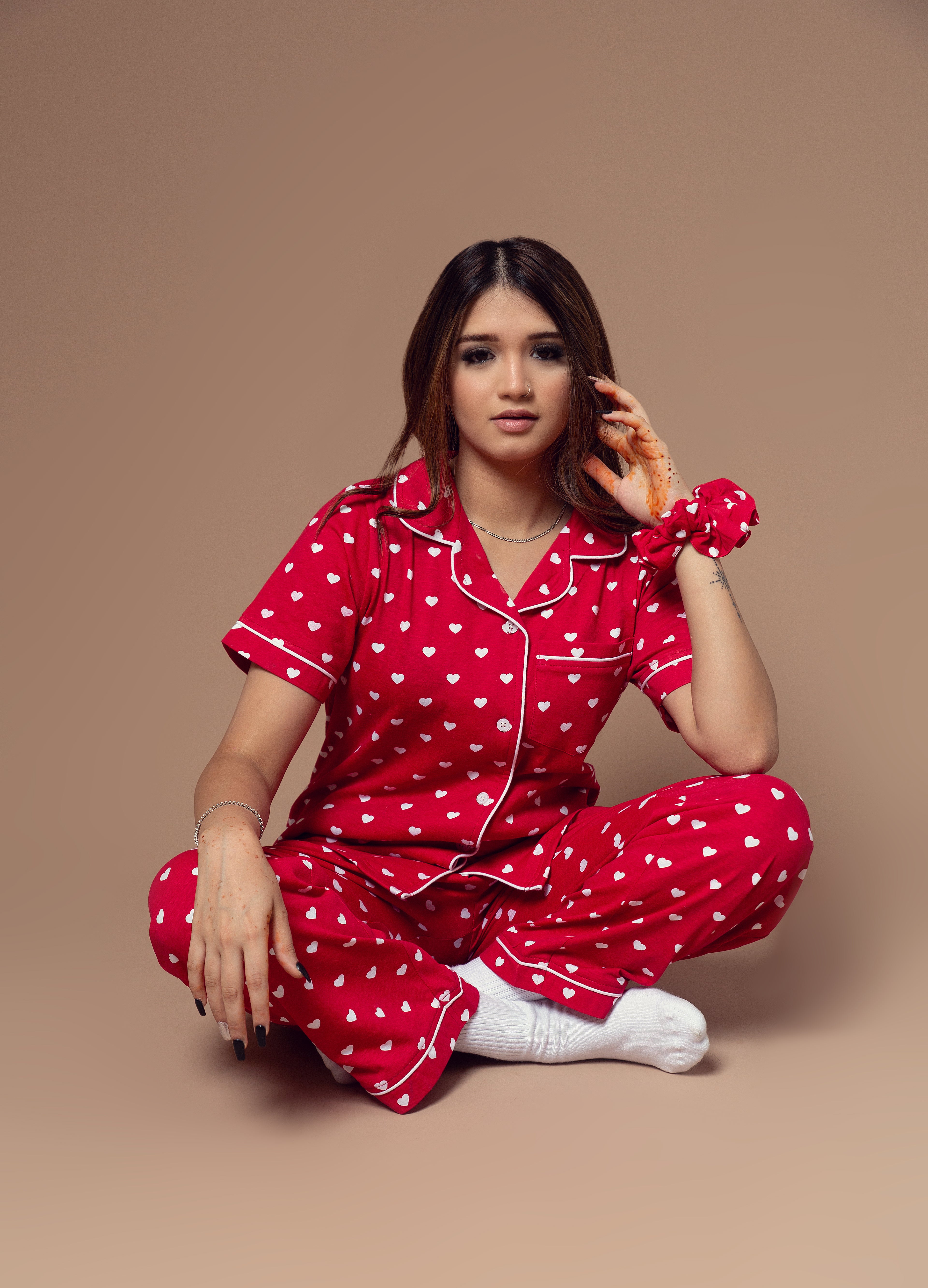 Nightwear - Front Open - Red