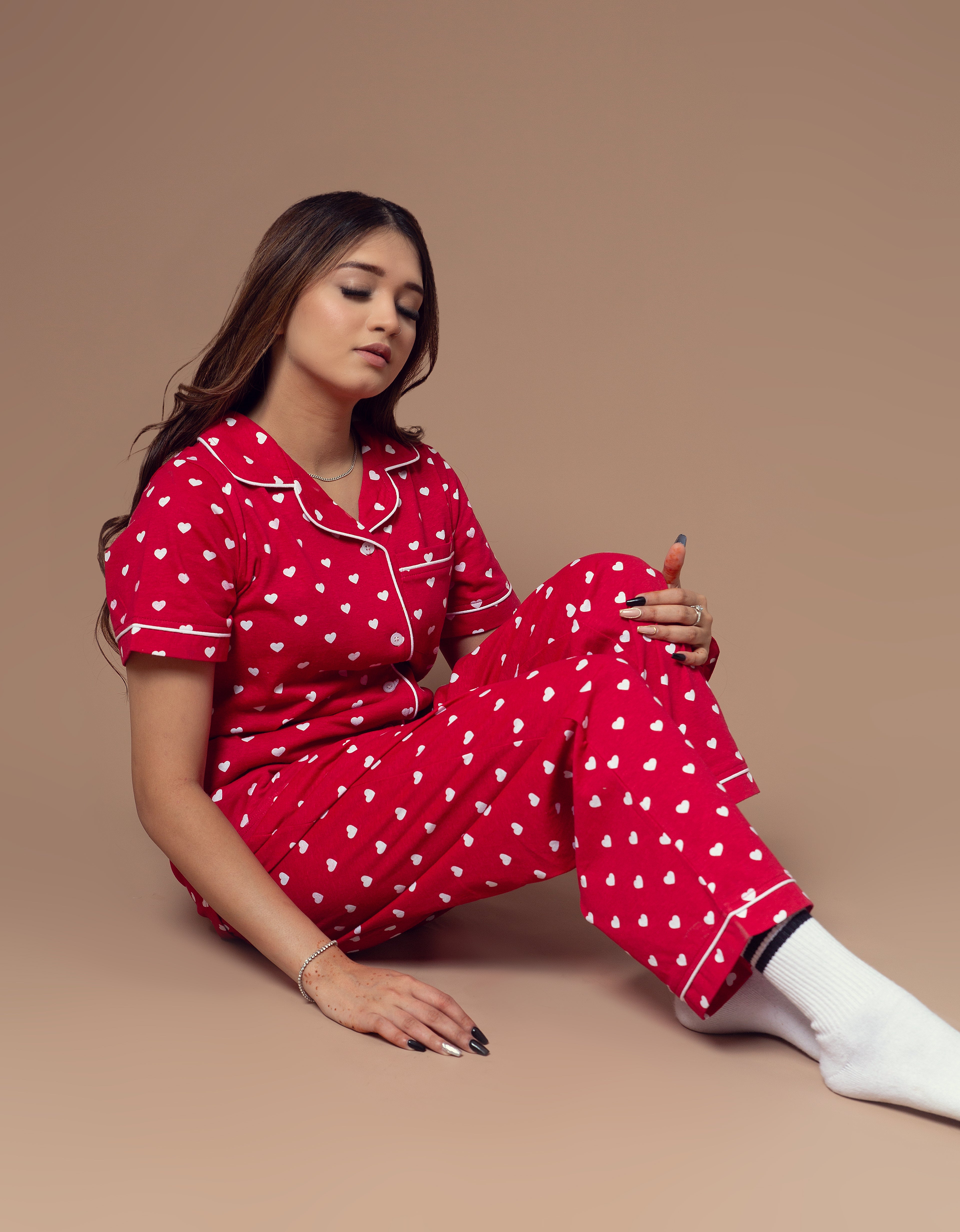 Nightwear - Front Open - Red