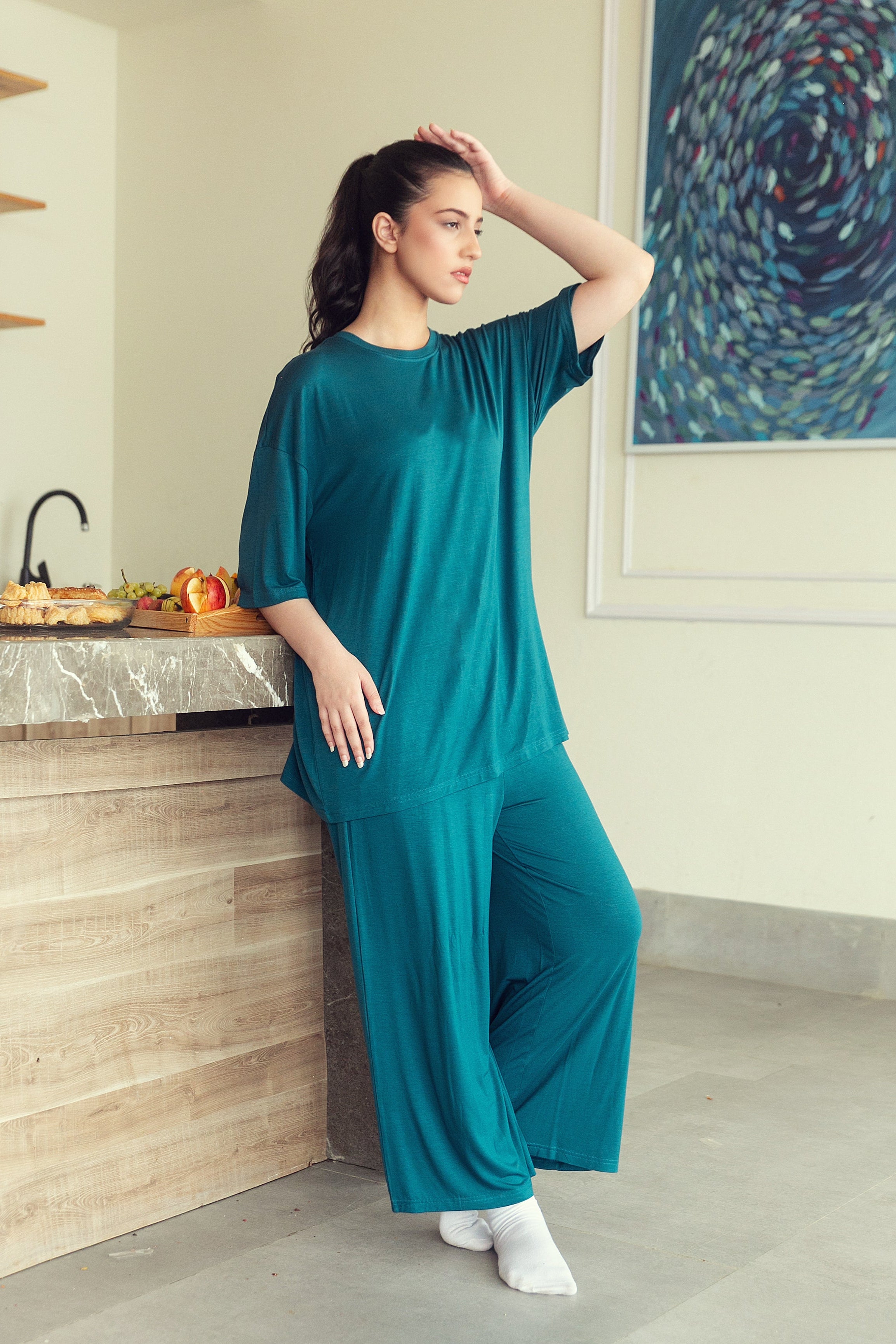 Luxury Nightwear - Teal