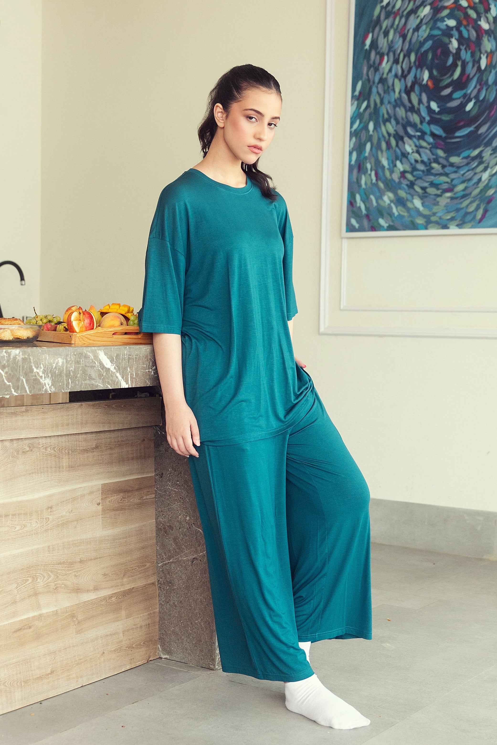 Luxury Nightwear - Teal