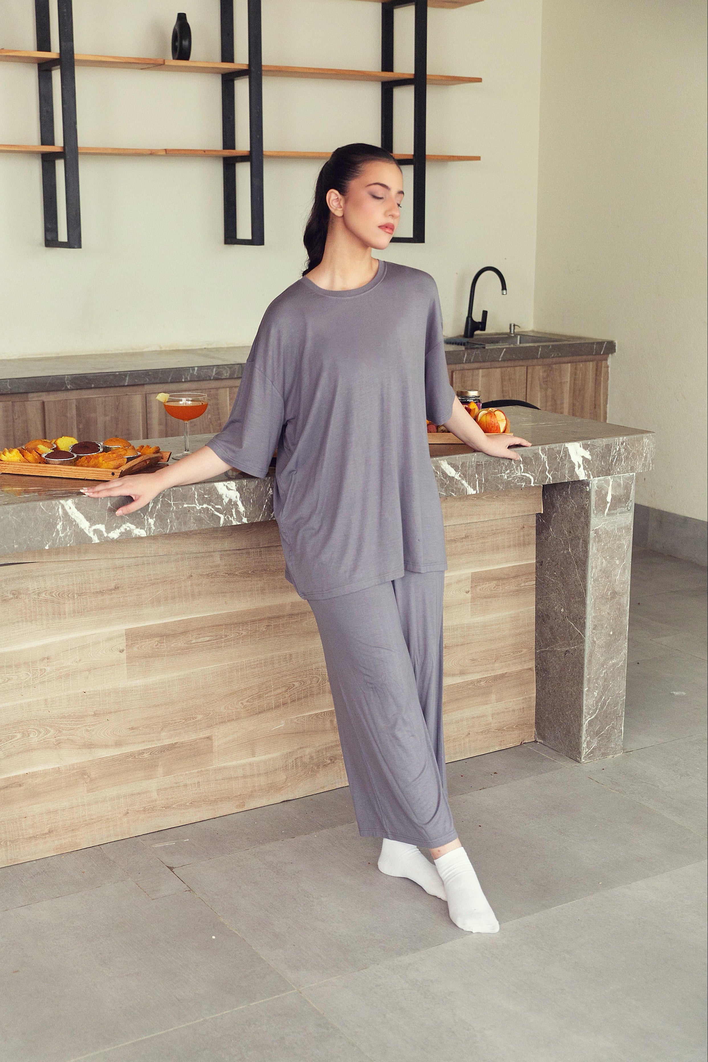 Luxury Nightwear - Grey