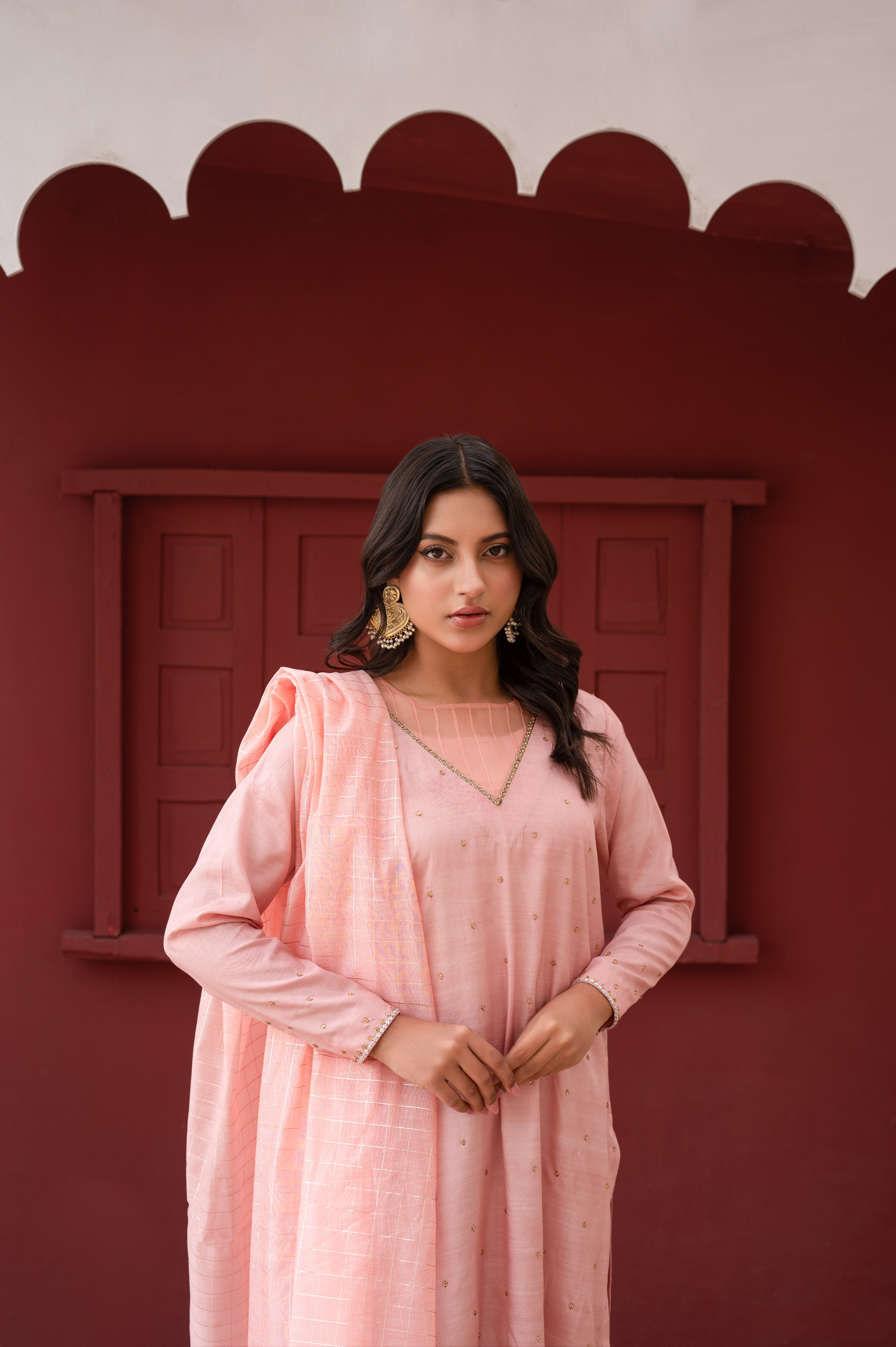 Gulabi Nazakat - (گلابی نزاکت) - Cotton Silk