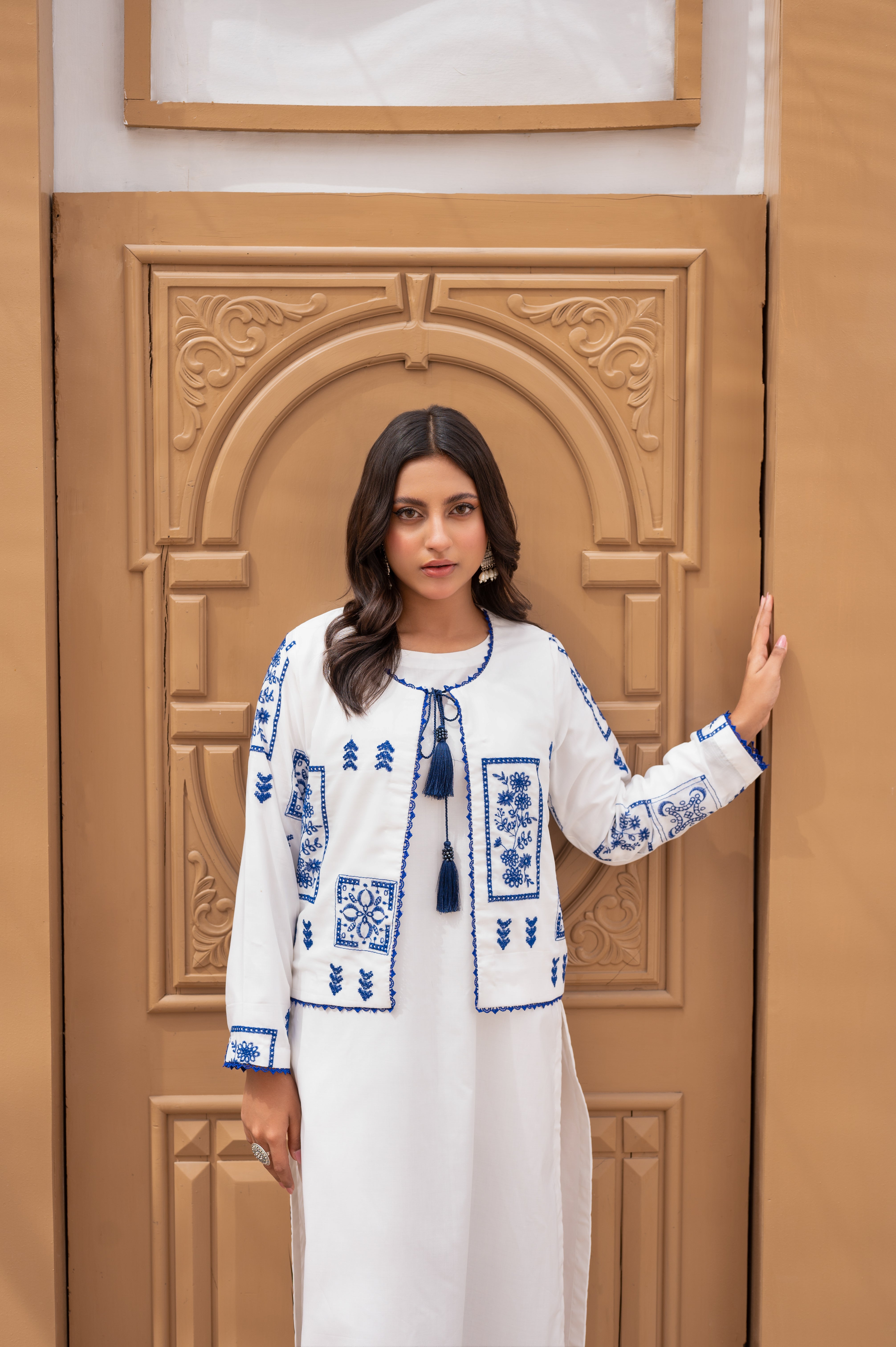 Neel-O-Safaid -  (نیل و سفید) - Cotton Silk