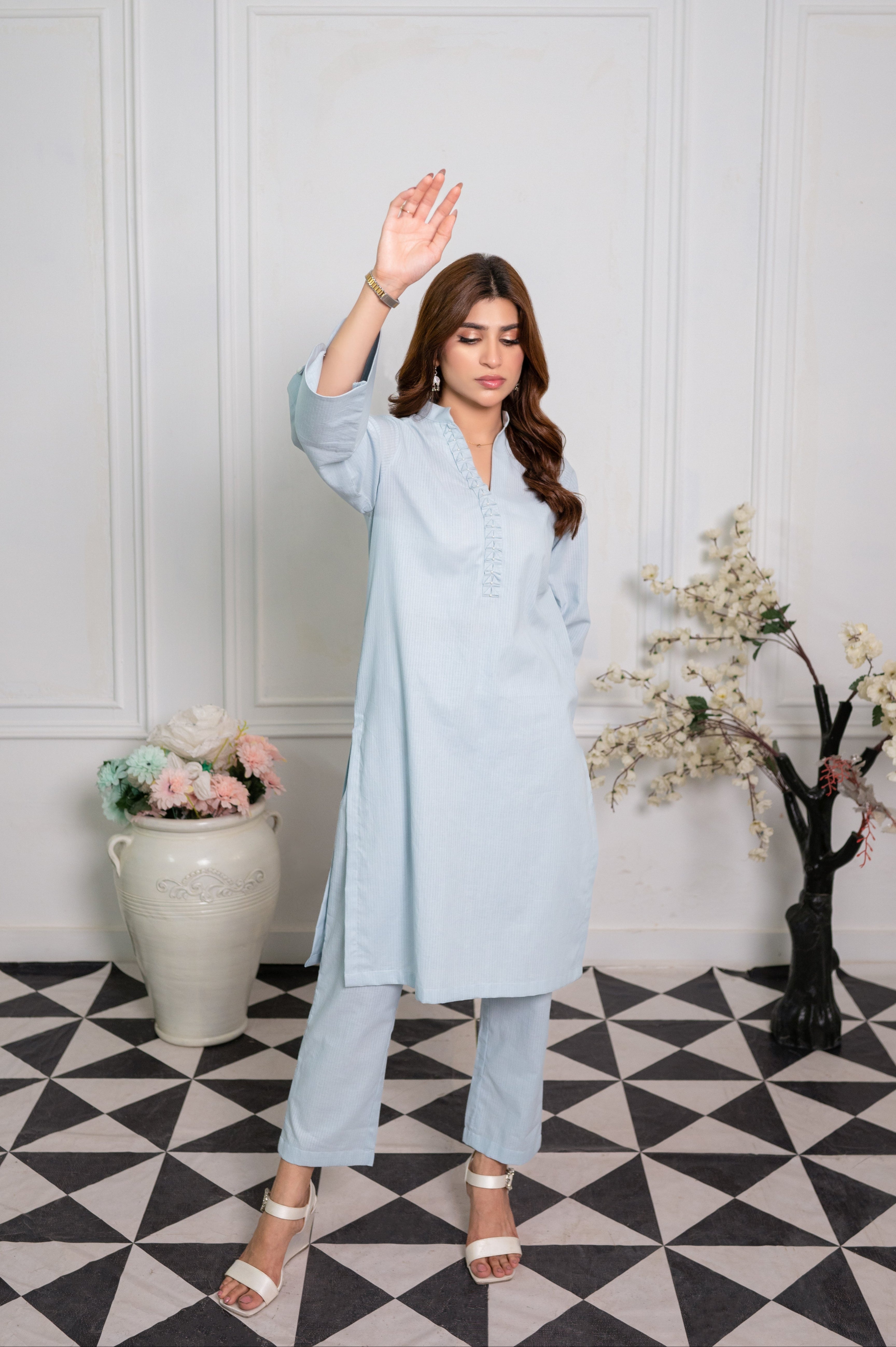 Solid Coord Set - Frost Blue