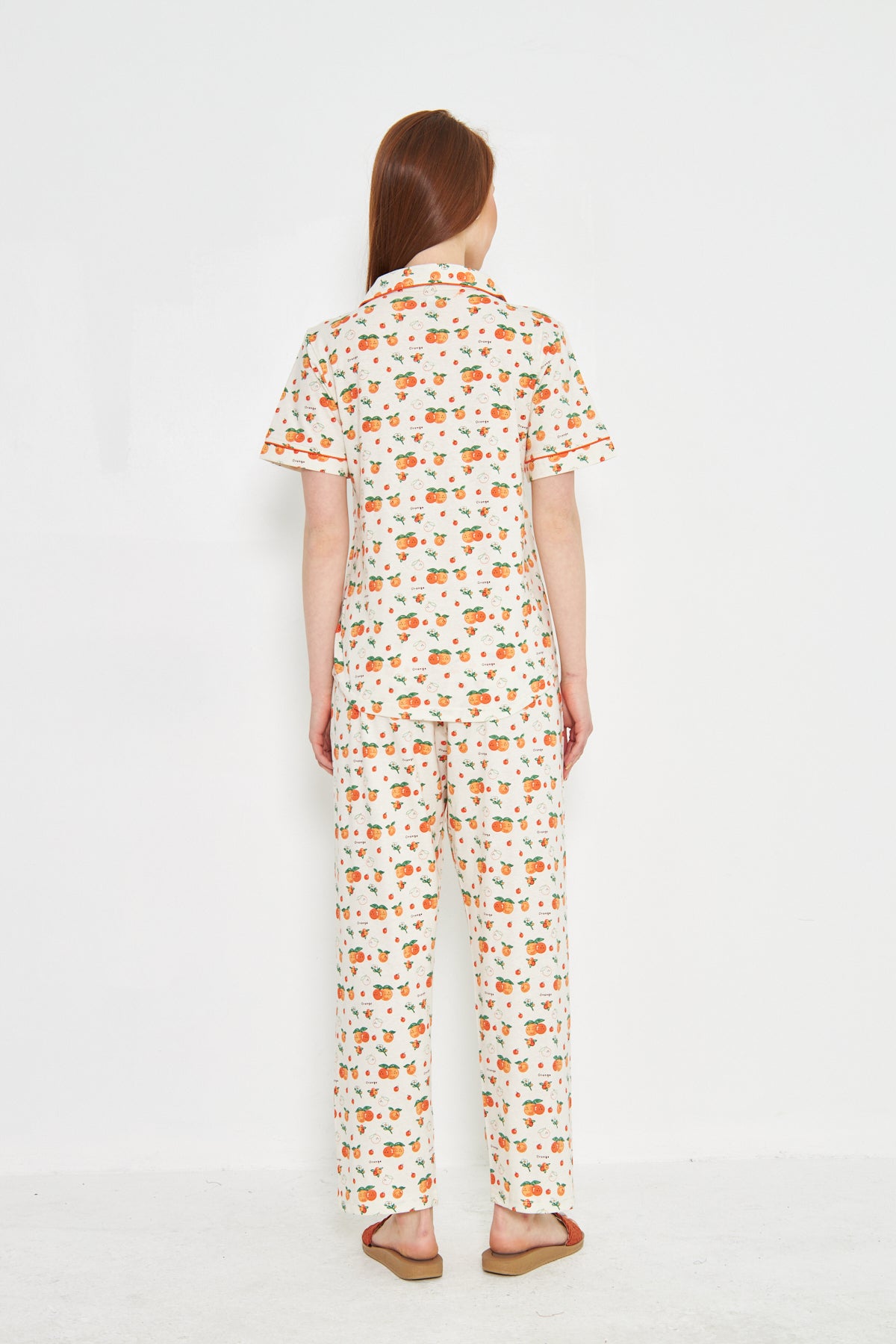 Nightwear - Front Open - Orange Bliss