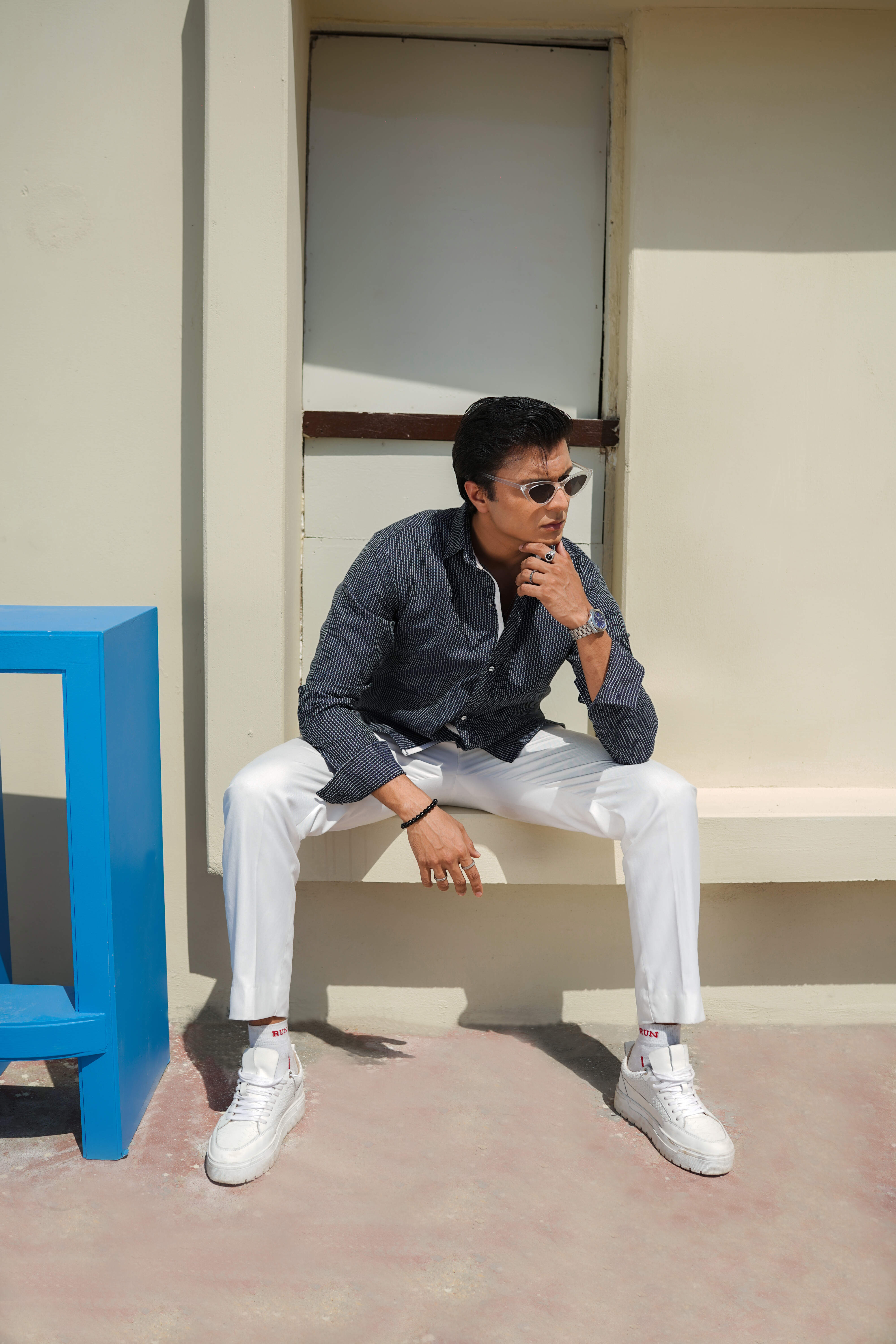 Men’s Double Shaded Cotton Shirt