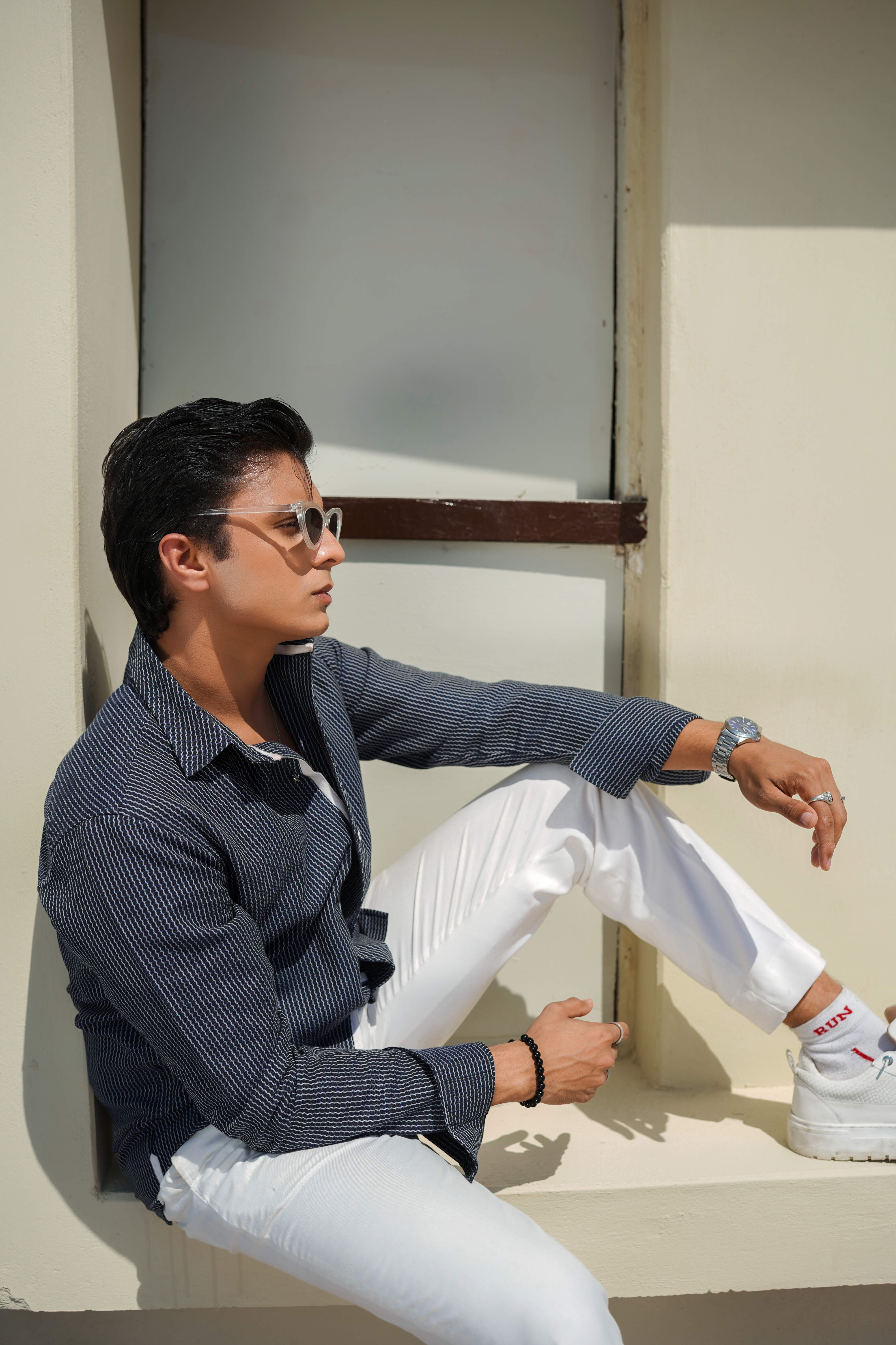 Men’s Double Shaded Cotton Shirt