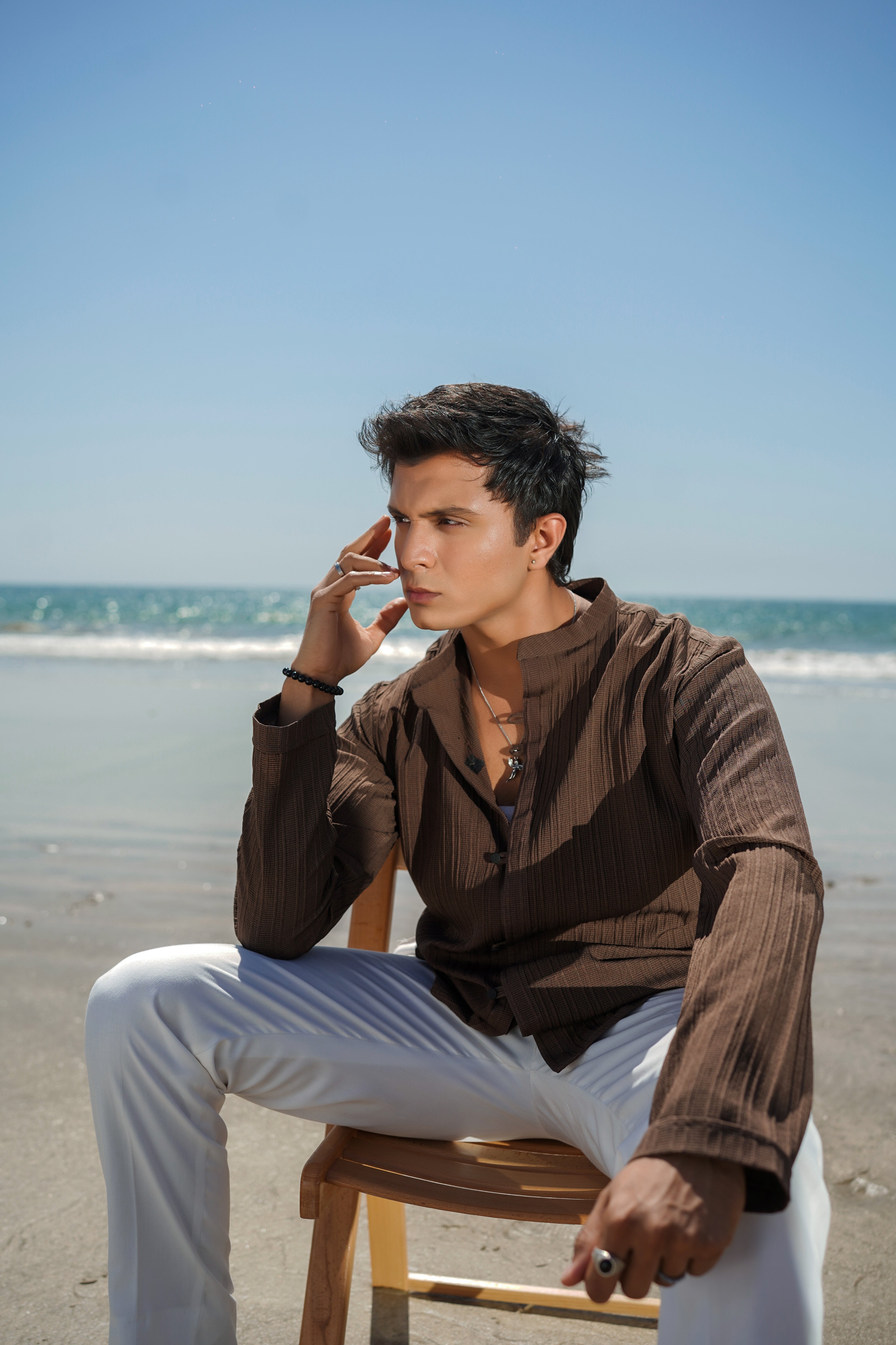 Men’s Textured Fabric Shirt