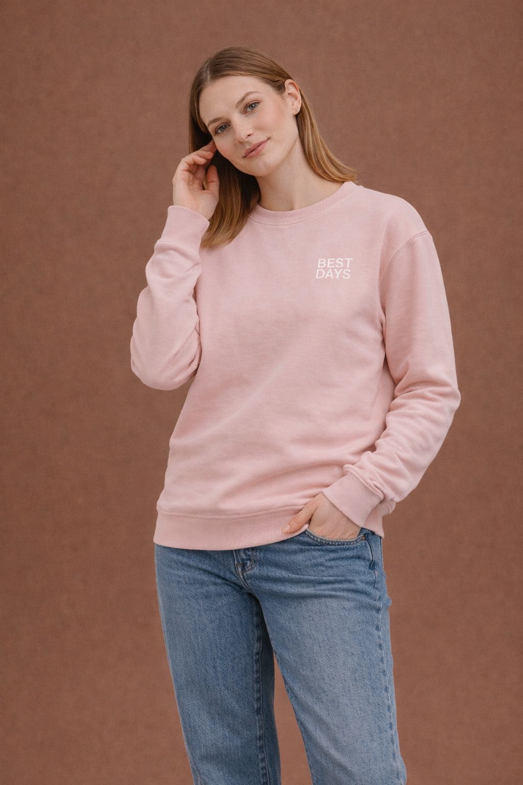 Pink sweatshirt
