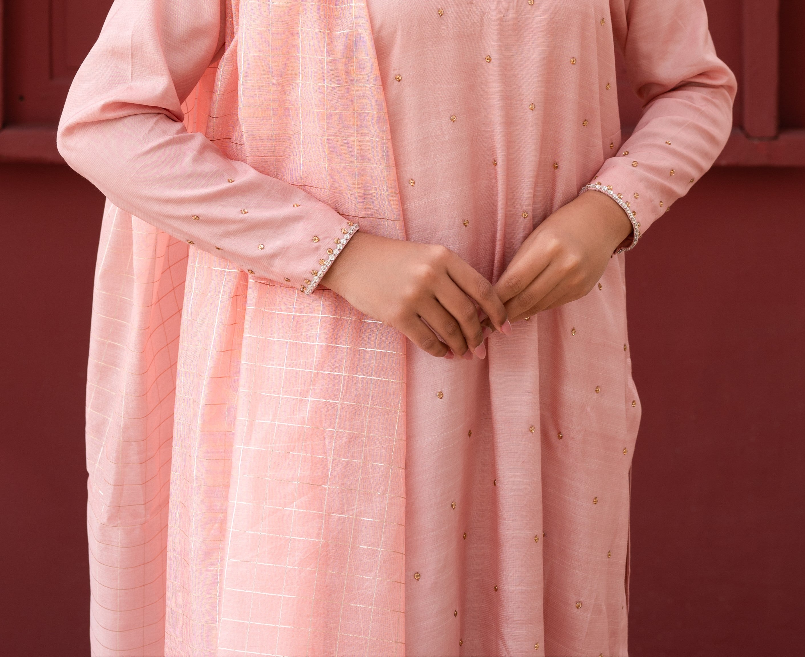 Gulabi Nazakat - (گلابی نزاکت) - Cotton Silk